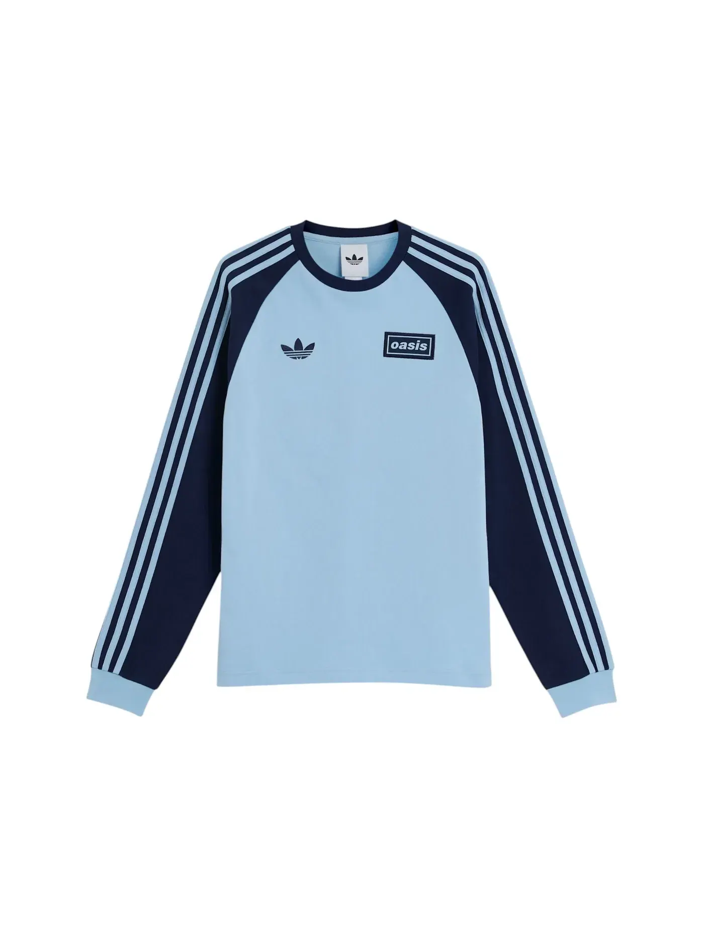 Мужская футболка с длинным рукавом Adidas — изображение 1 из 1, прозрачный индиго