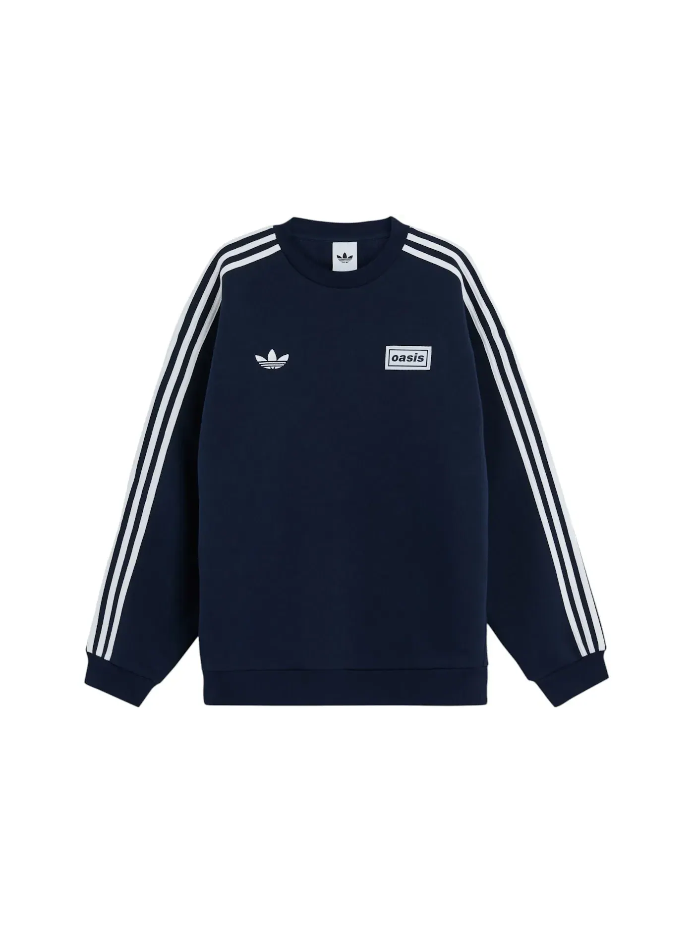 Мужской свитшот оверсайз с длинным рукавом Adidas — изображение 1 из 1, индиго