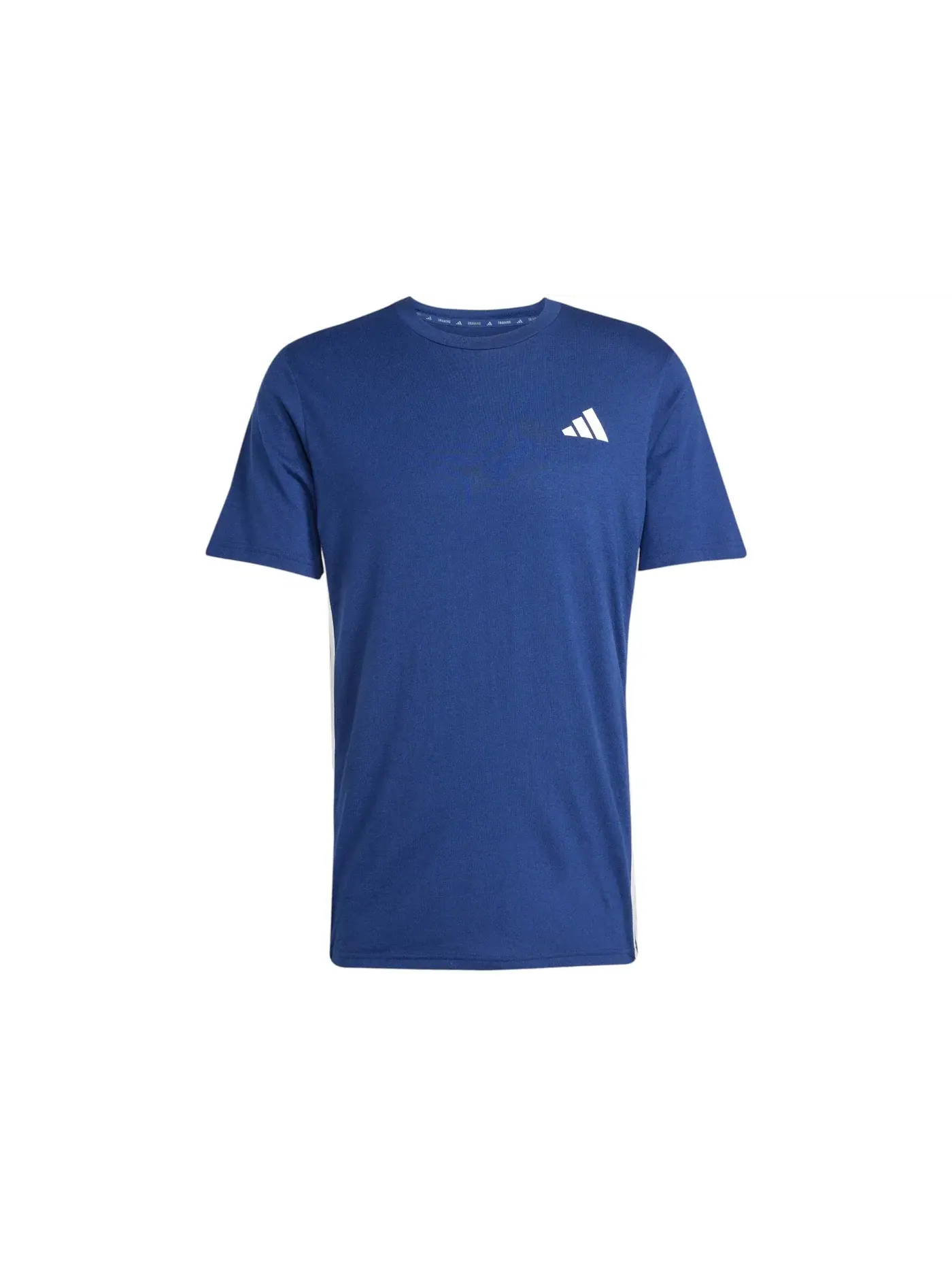 Мужская футболка с длинным рукавом Adidas Train Essentials Feelready 3-Stripes Tee — изображение 1 из 1, синий