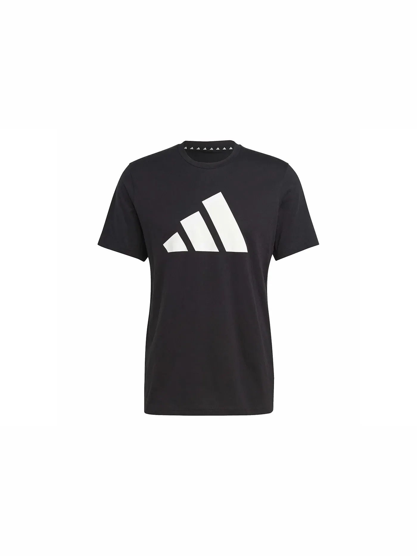 Мужская футболка с длинным рукавом Train Essentials Feelready Logo Training Tee Adidas — изображение 1 из 1, черный/белый