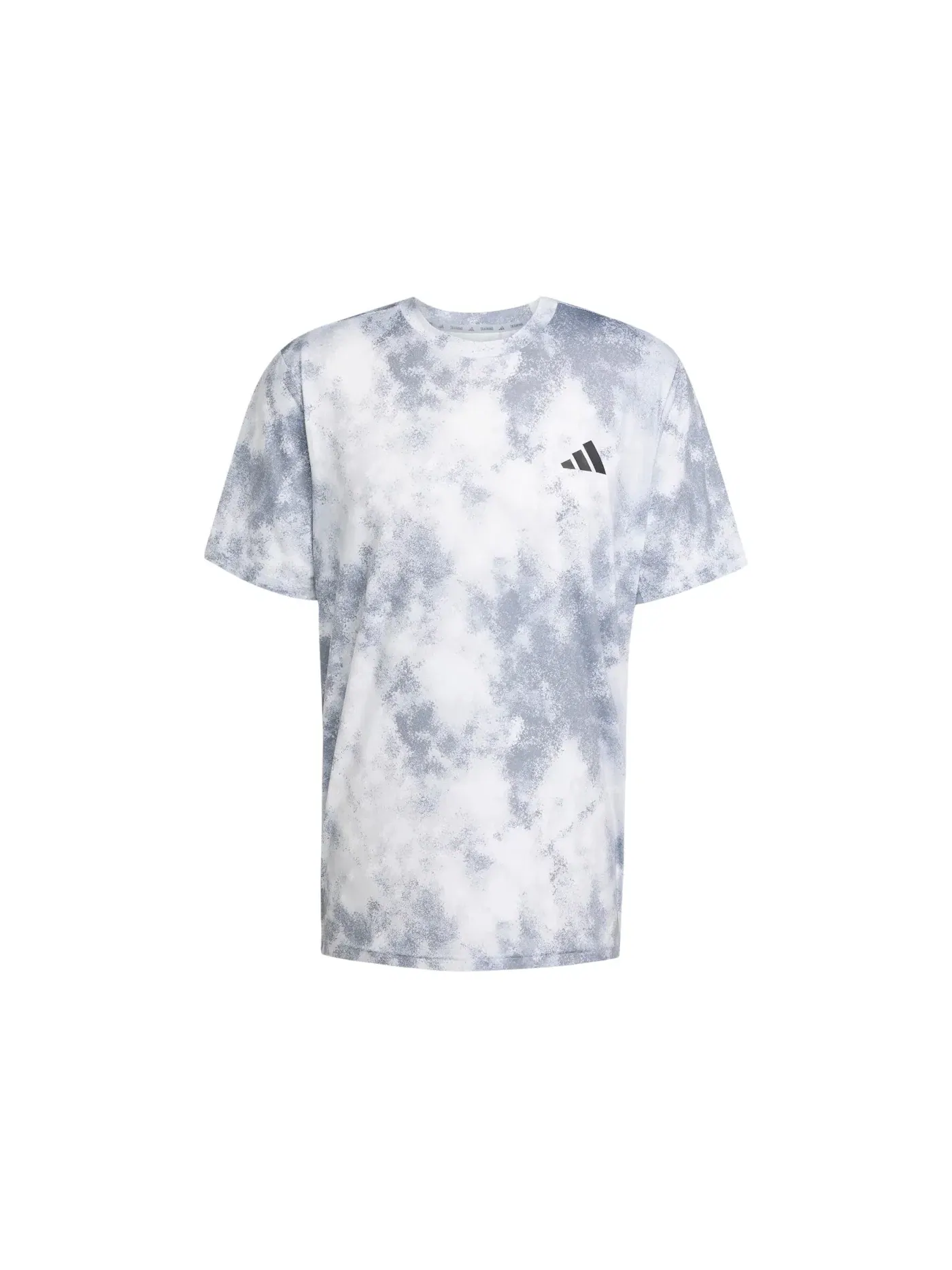 Мужская футболка с принтом Train Essentials Seasonal All Over Print Tee Adidas — изображение 1 из 1, серебристый