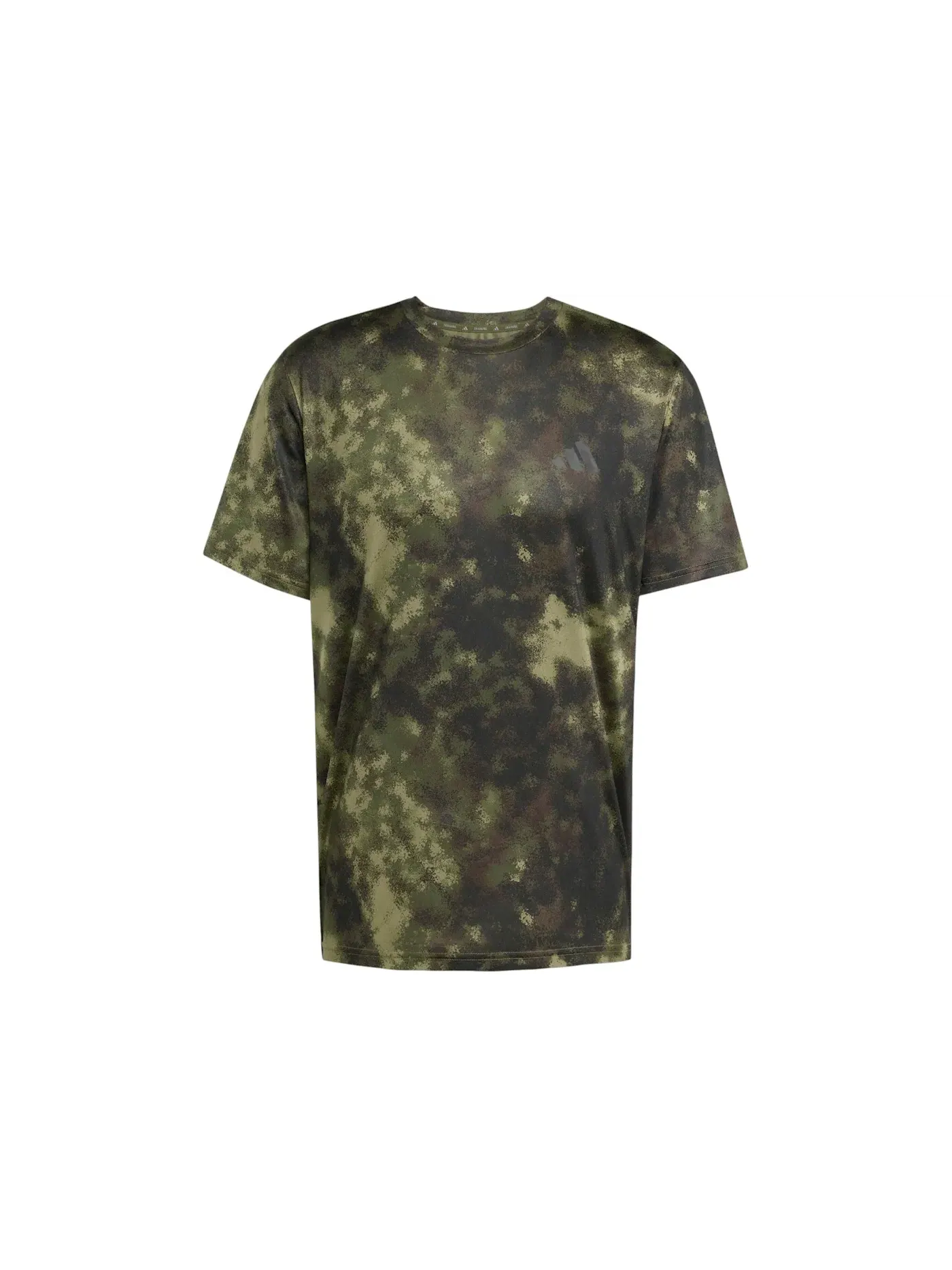 Мужская футболка с принтом Train Essentials Seasonal All Over Print Tee Adidas — изображение 1 из 1, оливковый