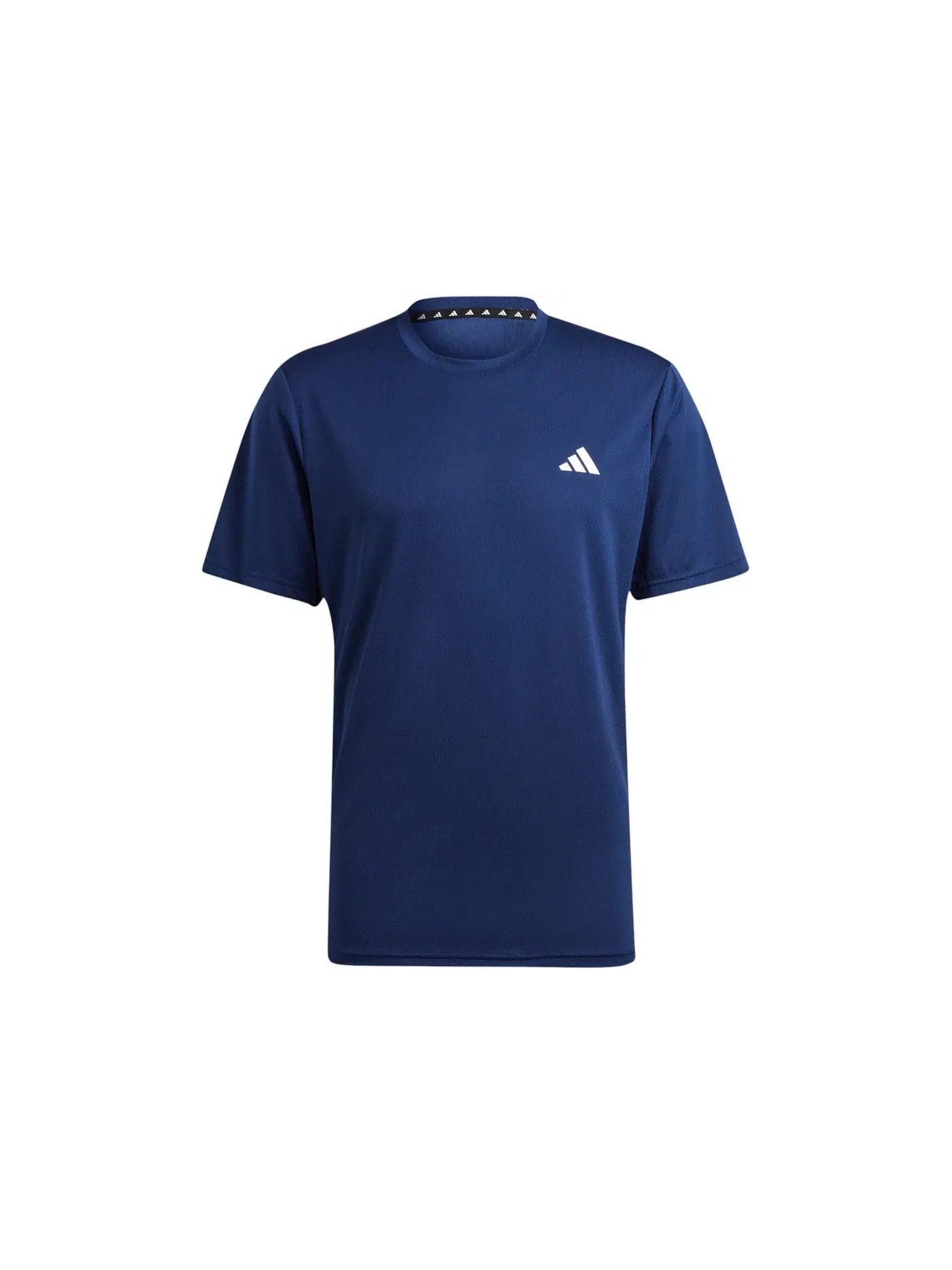 Мужская футболка с коротким рукавом Tee Adidas — изображение 1 из 1, темный синий белый