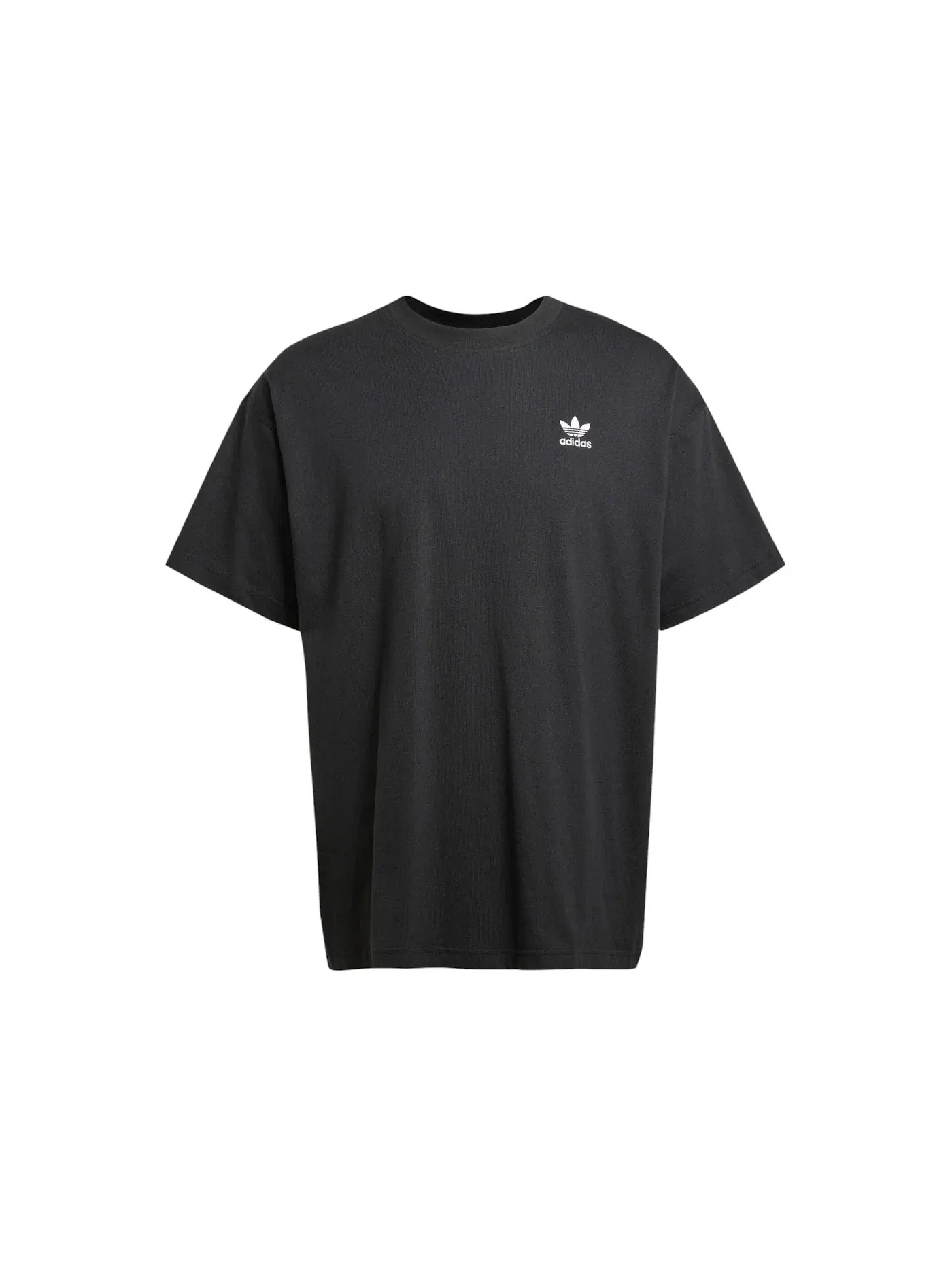 Мужская футболка с длинным рукавом Adidas Trefoil Essentials Oversized Tee — изображение 1 из 1, черный