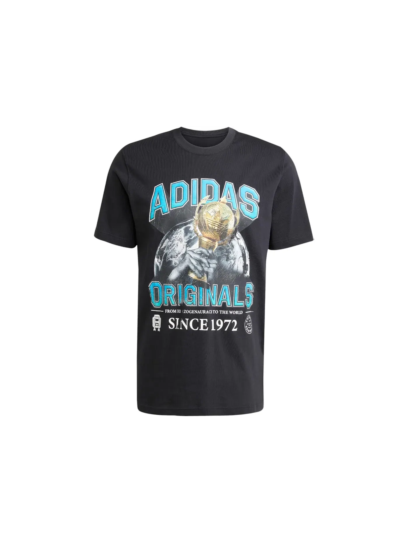 Мужская футболка с принтом Trefoil Series Regular Tee Adidas — изображение 1 из 1, черный