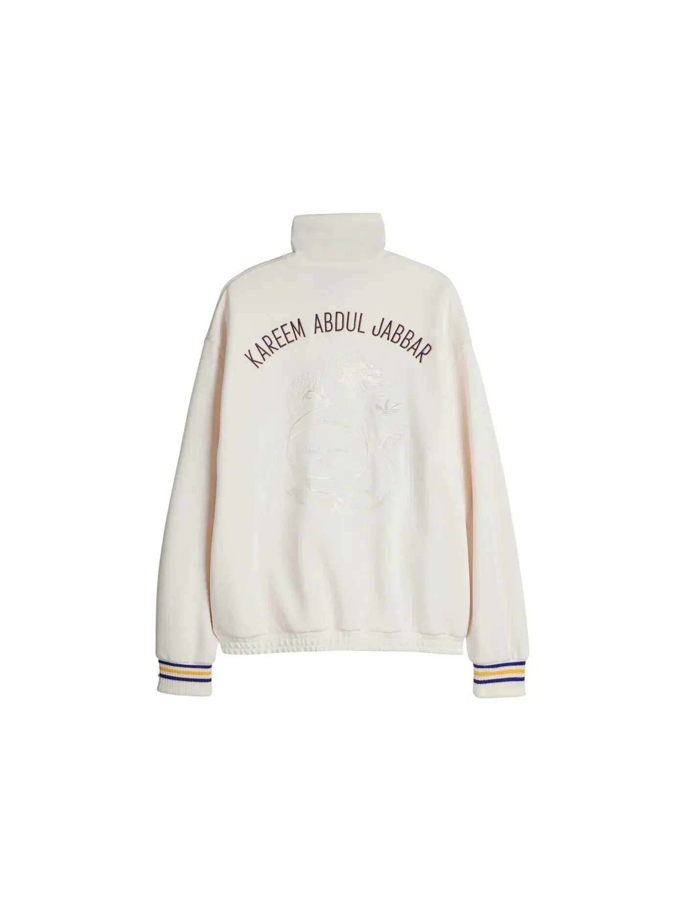 Мужская куртка-бомбер с молнией Adidas Wales Bonner Jabbar 3-Stripes Track Top — изображение 1 из 1, белый