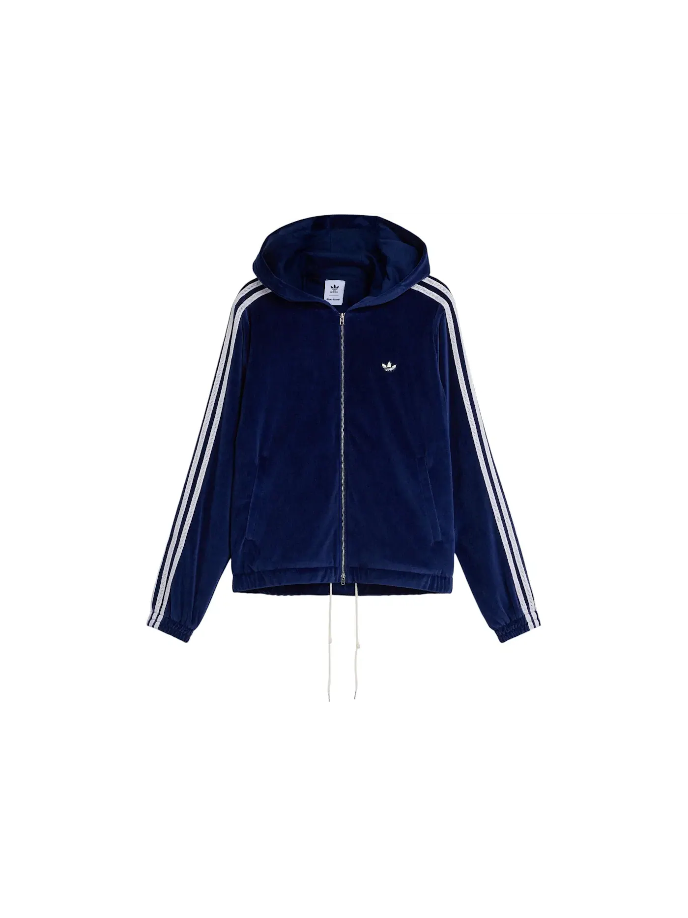 Мужская куртка с принтом Wales Bonner Velour Track Jacket Adidas — изображение 1 из 1, темно-синий