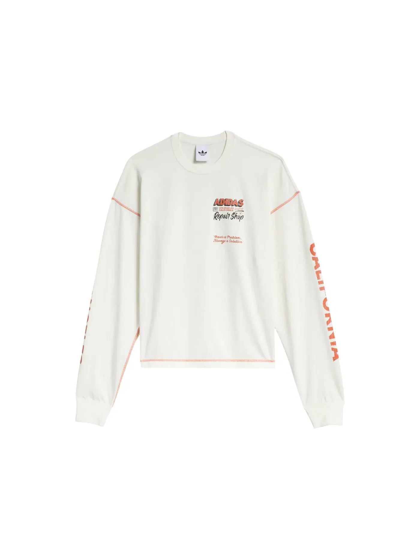 Мужская футболка с длинным рукавом Adidas Tee — изображение 1 из 1, белый