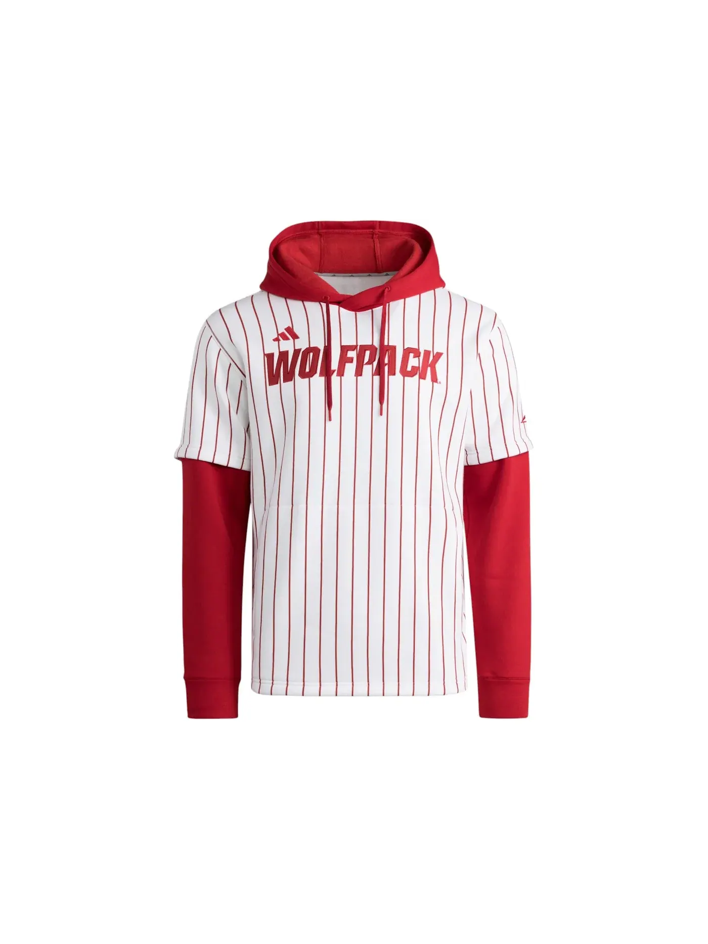 Мужская футболка с капюшоном Wolfpack Hooded Jersey Adidas — изображение 1 из 1, белый красный