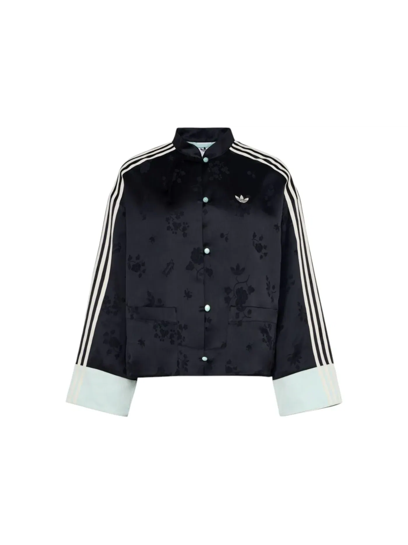 Женская куртка с китайским дизайном Adidas — изображение 1 из 3, черный