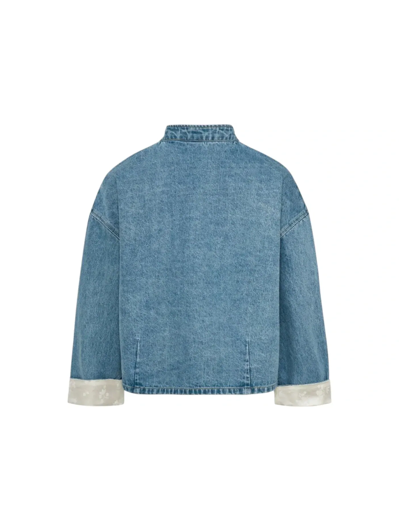 Женская куртка джинсовая New Chinese Jacket Adidas — изображение 2 из 2, джинсовый синий