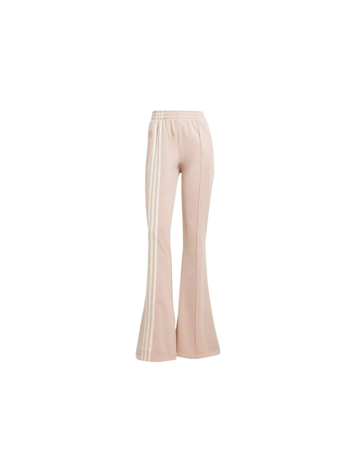 Женские спортивные брюки с лампасами Flared Firebird Track Pants Adidas, Ash Pearl — изображение 1 из 1