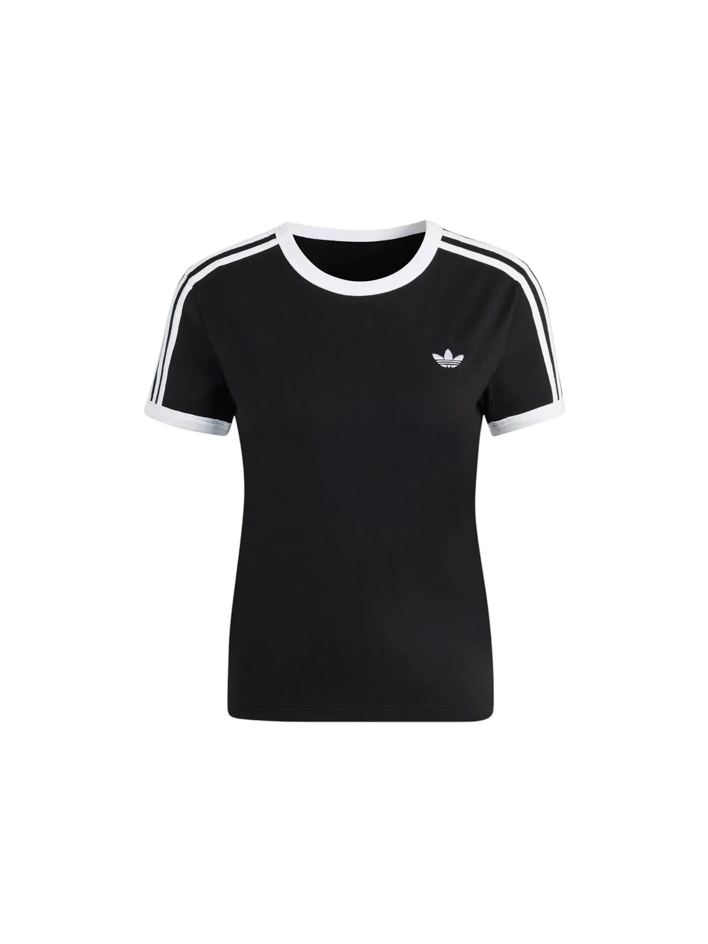 Женская футболка с принтом Tee Adidas — изображение 1 из 1, черный/белый