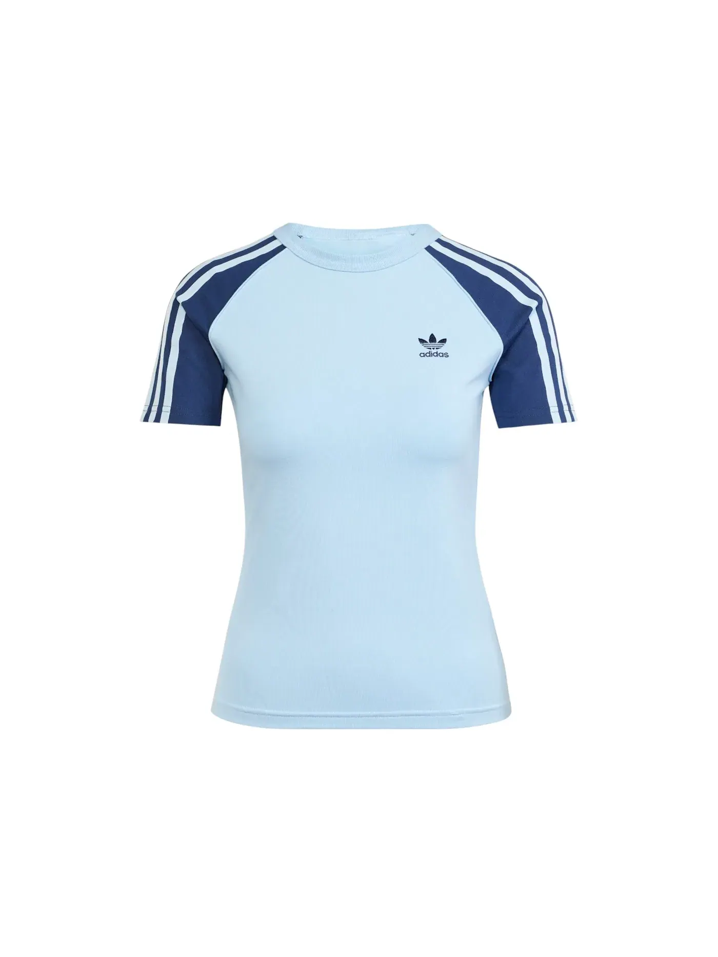Женская футболка с регланом Adidas Adicolor 3-Stripes — изображение 1 из 1, прозрачный
