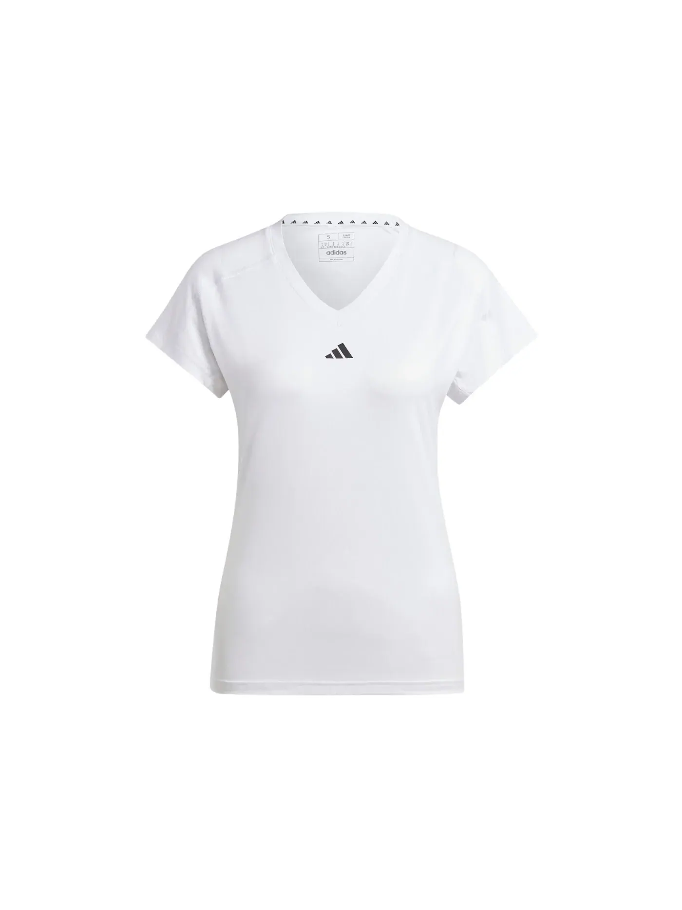 Женская футболка с V-образным вырезом Tee Adidas — изображение 1 из 1, белый