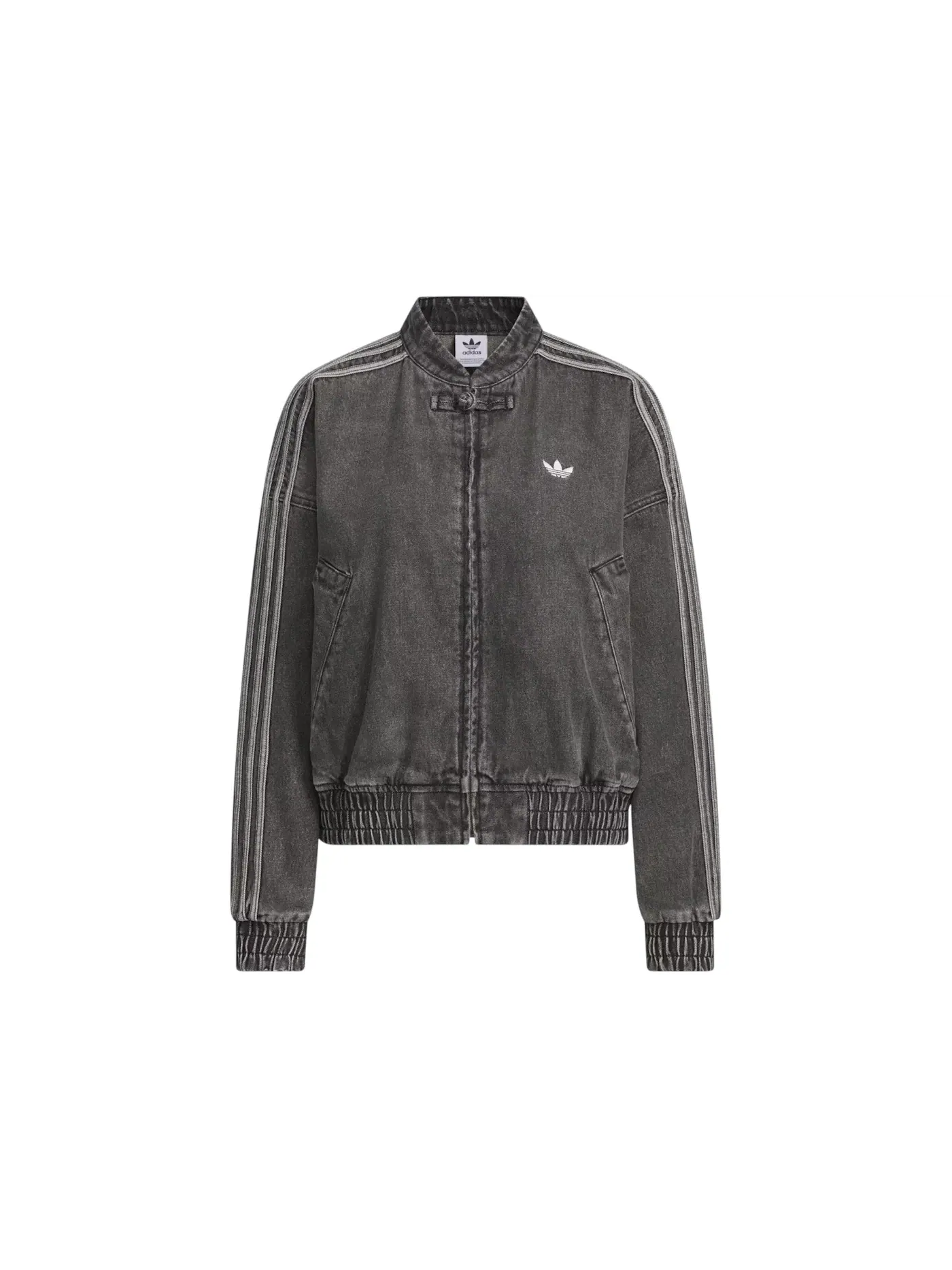 Женская куртка с принтом CTT Chinese Track Top Jacket (Asia Sizing) Adidas — изображение 1 из 1, черный джинсовый синий