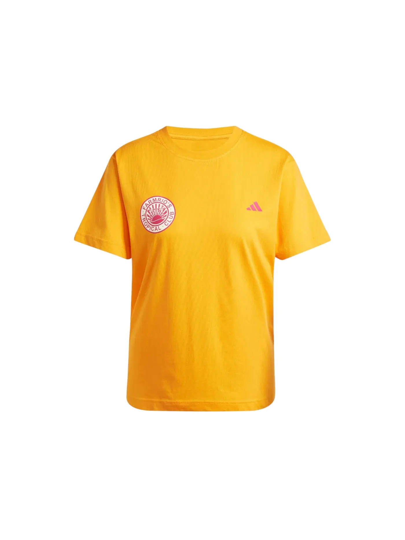 Женская футболка с принтом Farm T-Shirt Adidas — изображение 1 из 1, яркий оранжевый