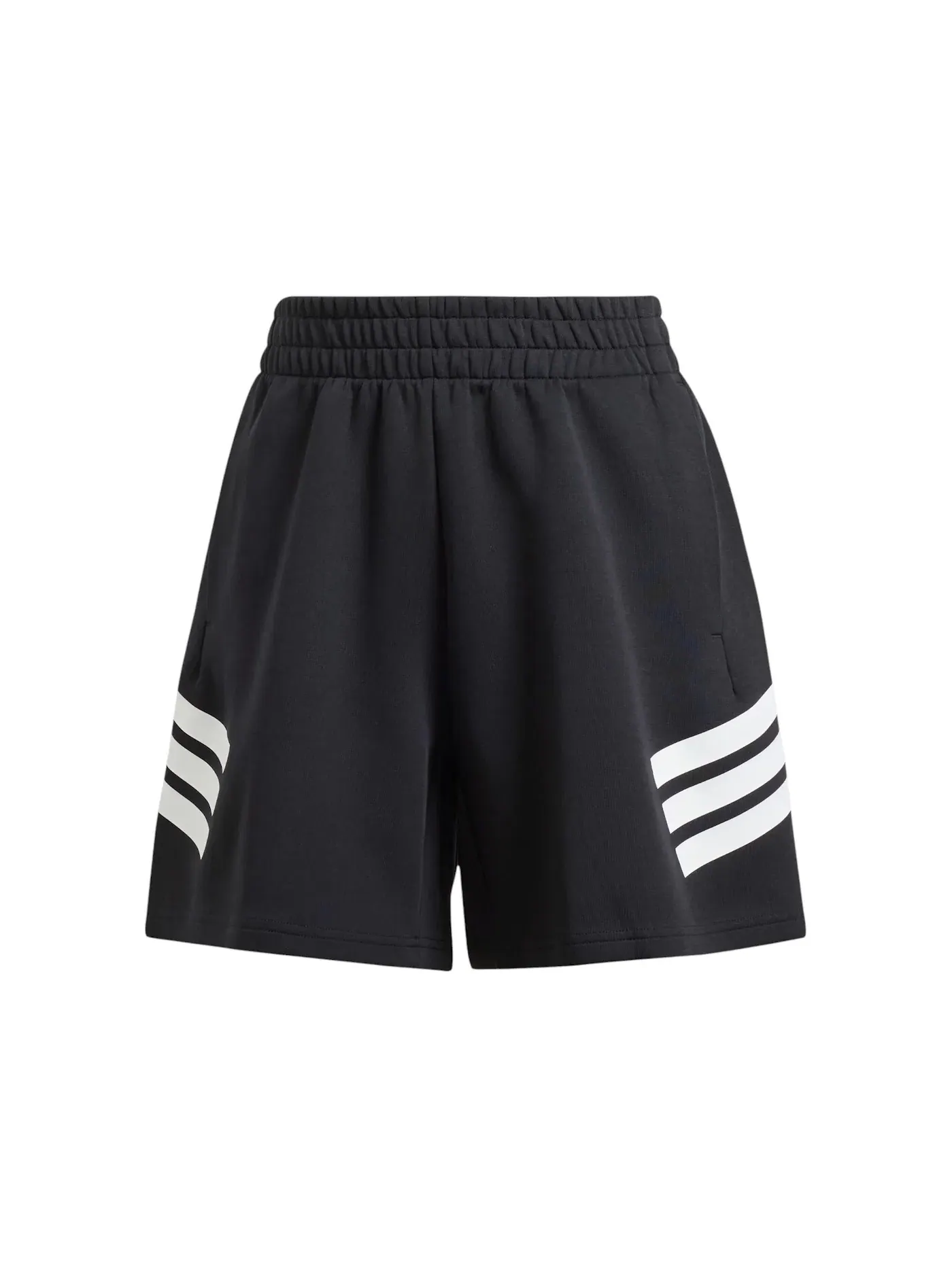 Женские шорты с тремя полосками Adidas — изображение 1 из 1, черный
