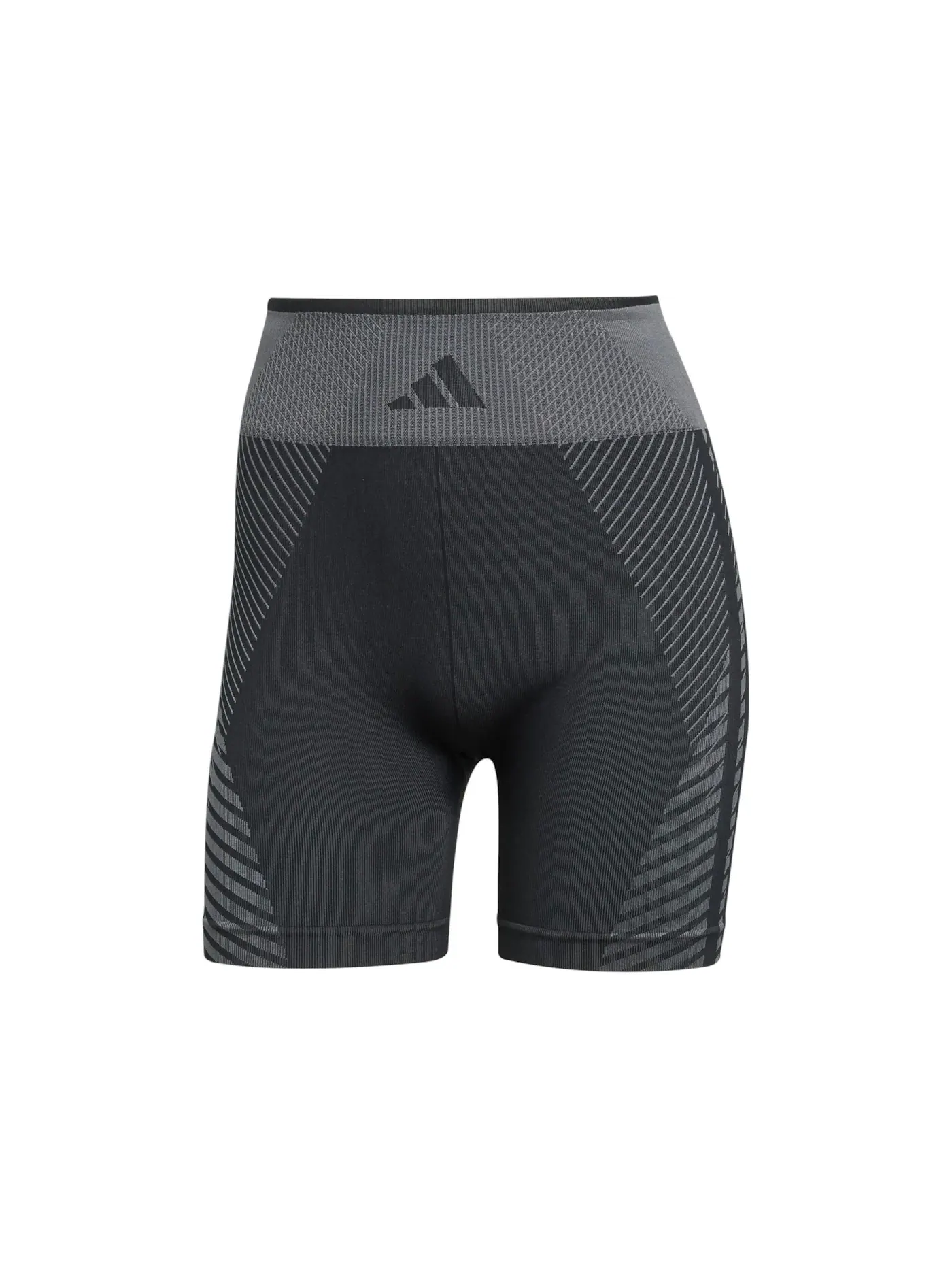 Женские вязаные леггинсы с длиной 5 дюймов Adidas — изображение 1 из 1, черный серый