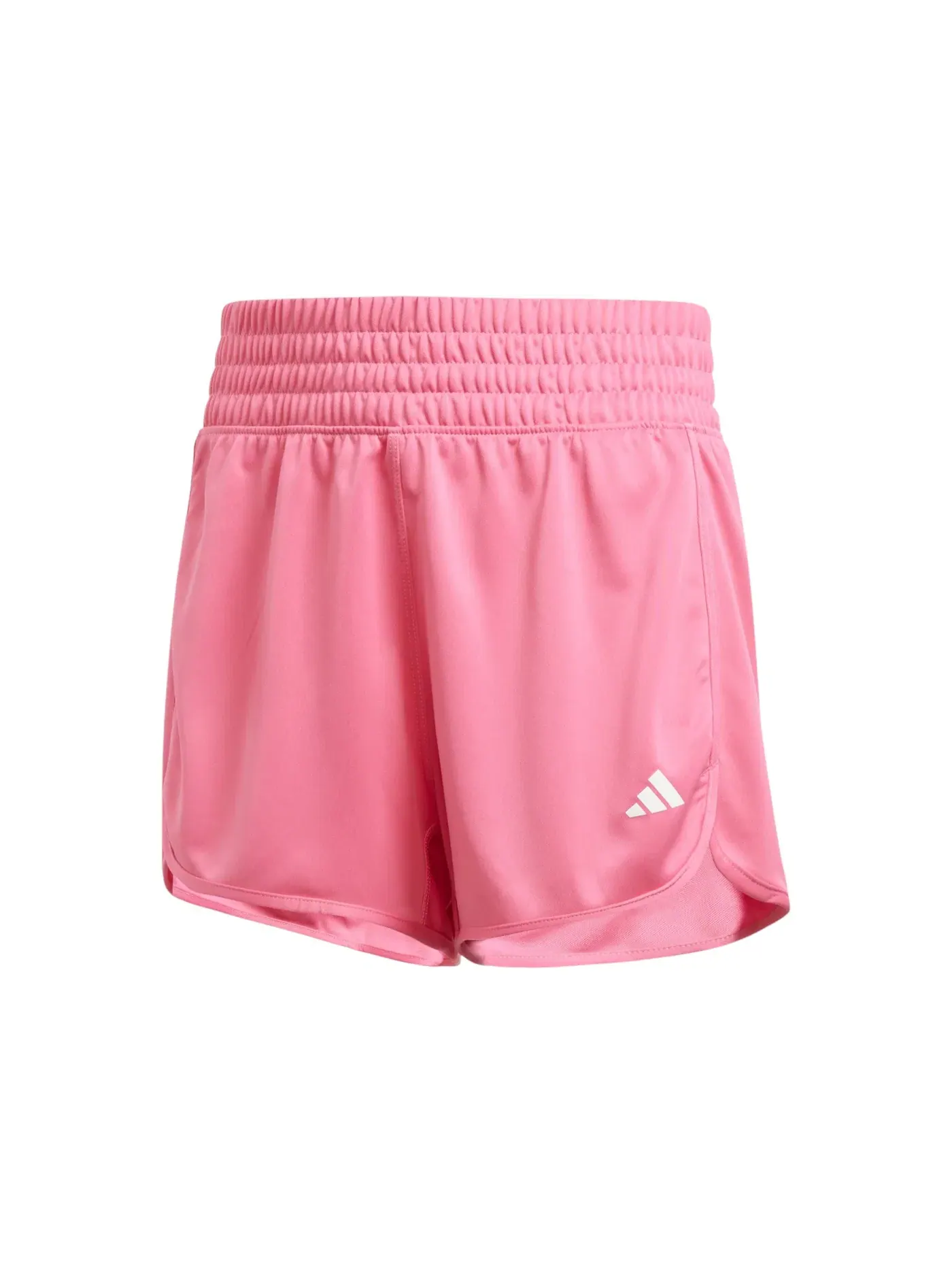 Женские шорты с высокой посадкой Pacer Essentials Knit Adidas — изображение 1 из 1, розовый/белый