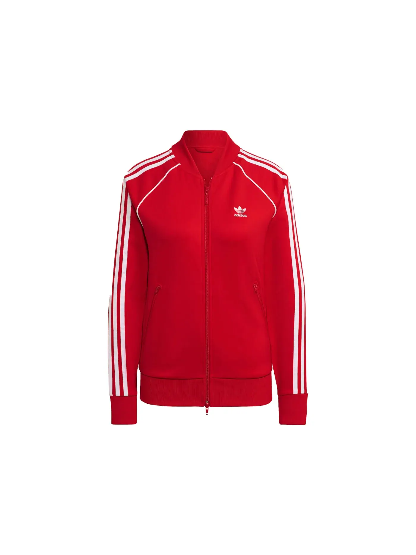 Женская куртка из переработанного полиэстера с длинным рукавом Adidas — изображение 1 из 1, красный