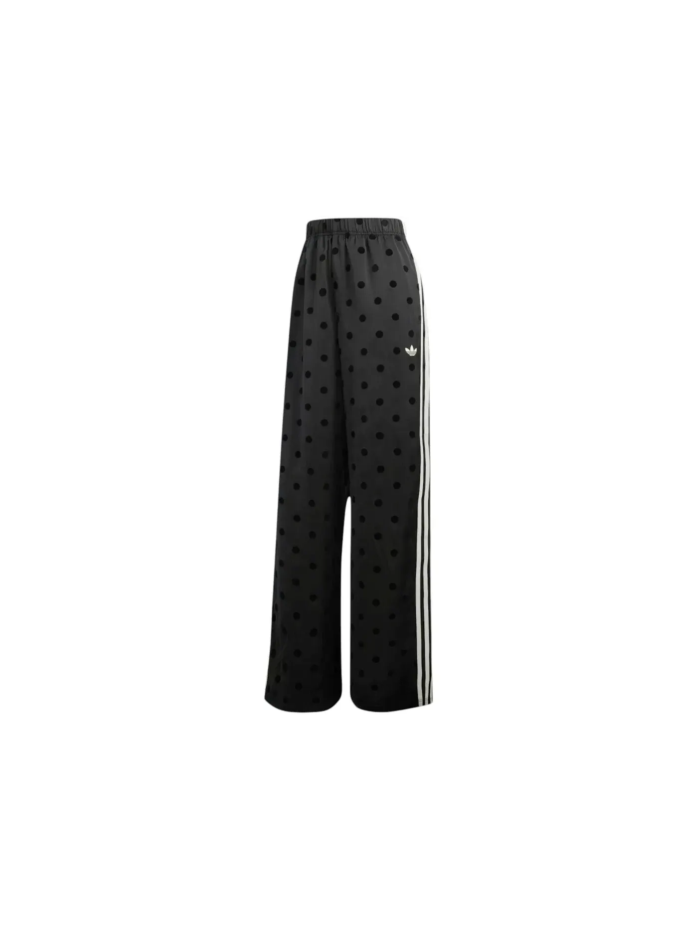 Женские широкие брюки из сатина с горошком Pant Adidas — изображение 1 из 1, черный