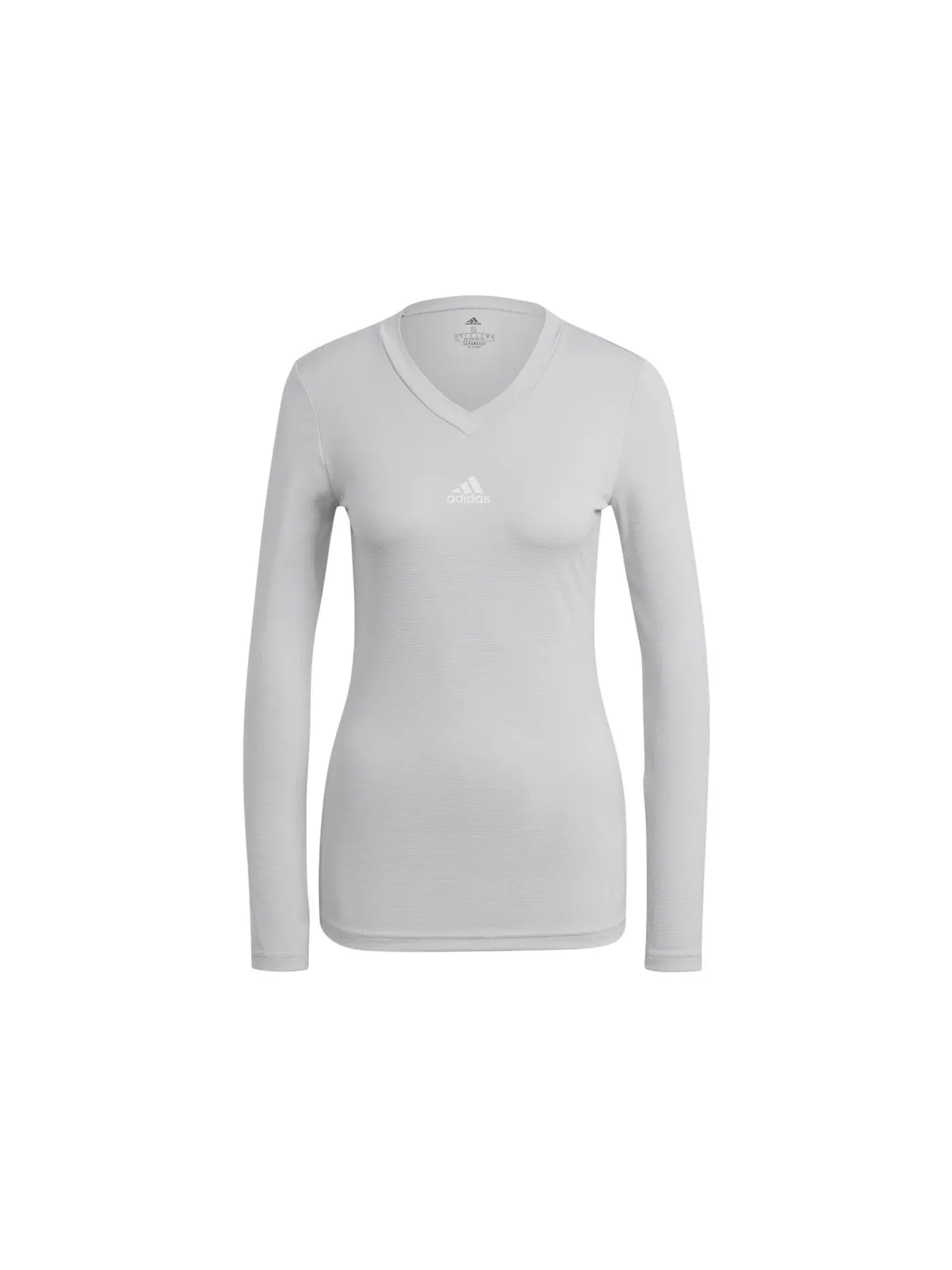 Женская футболка с длинным рукавом Tee Adidas — изображение 1 из 1, светлый серый