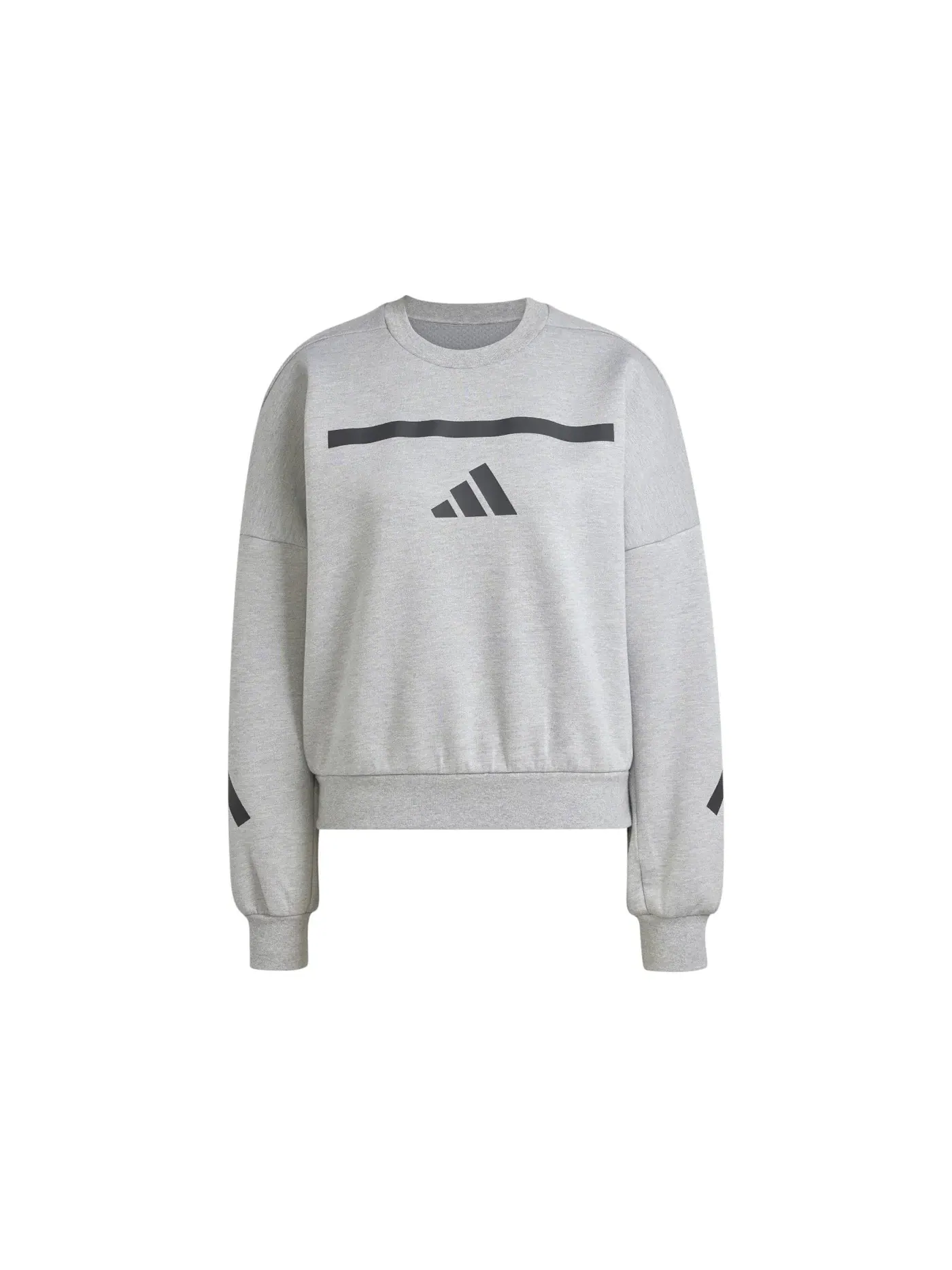 Женский свитшот с длинным рукавом Adidas — изображение 1 из 1, серый