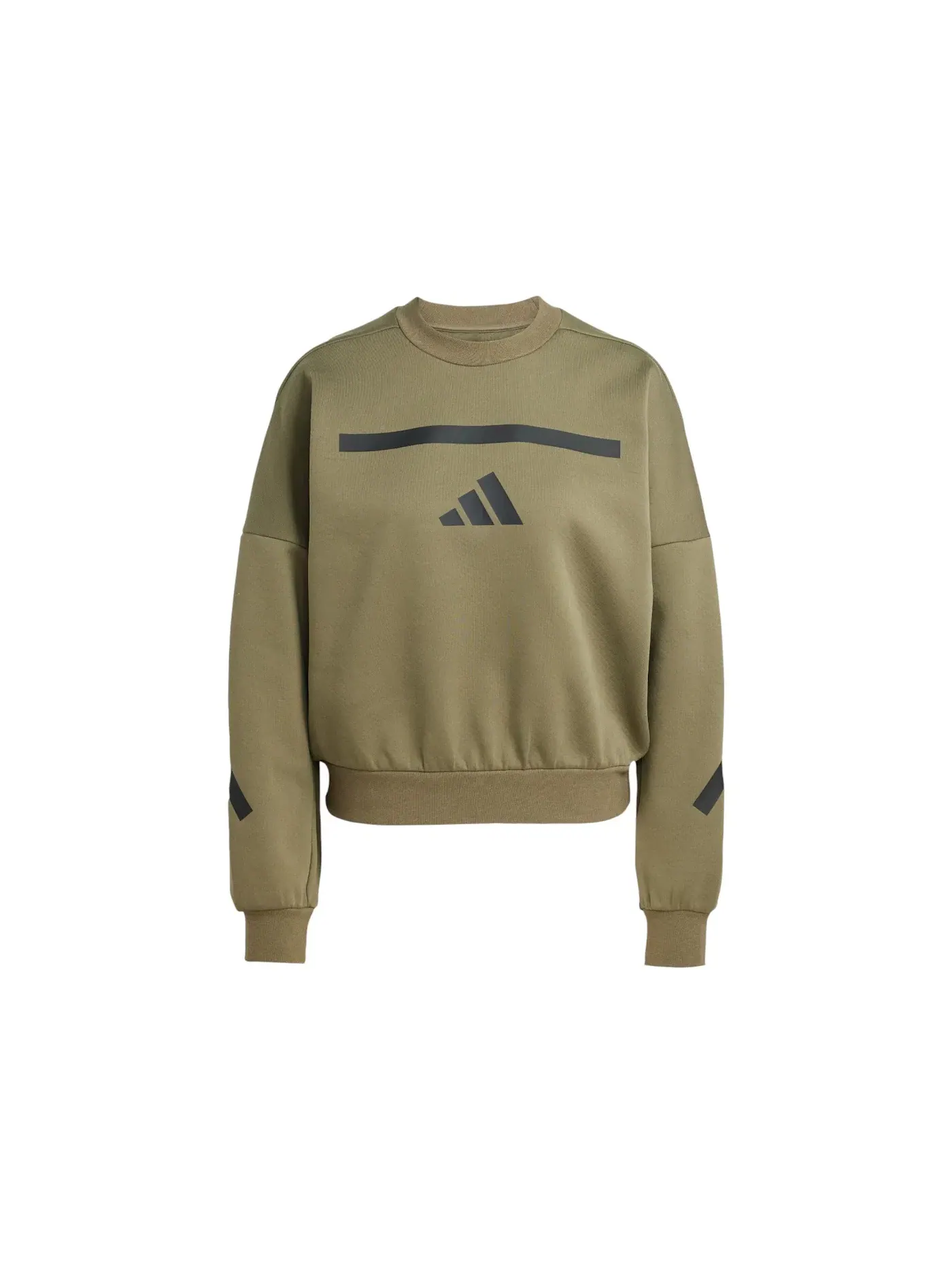 Женский свитшот с длинным рукавом Z.N.E. Adidas — изображение 1 из 1, оливковый