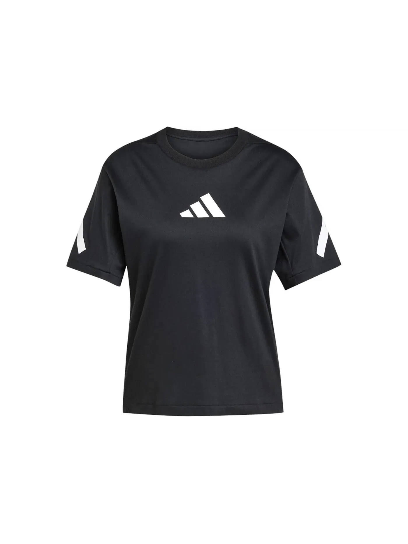 Женская футболка с длинным рукавом T-Shirt Adidas — изображение 1 из 1, черный/белый