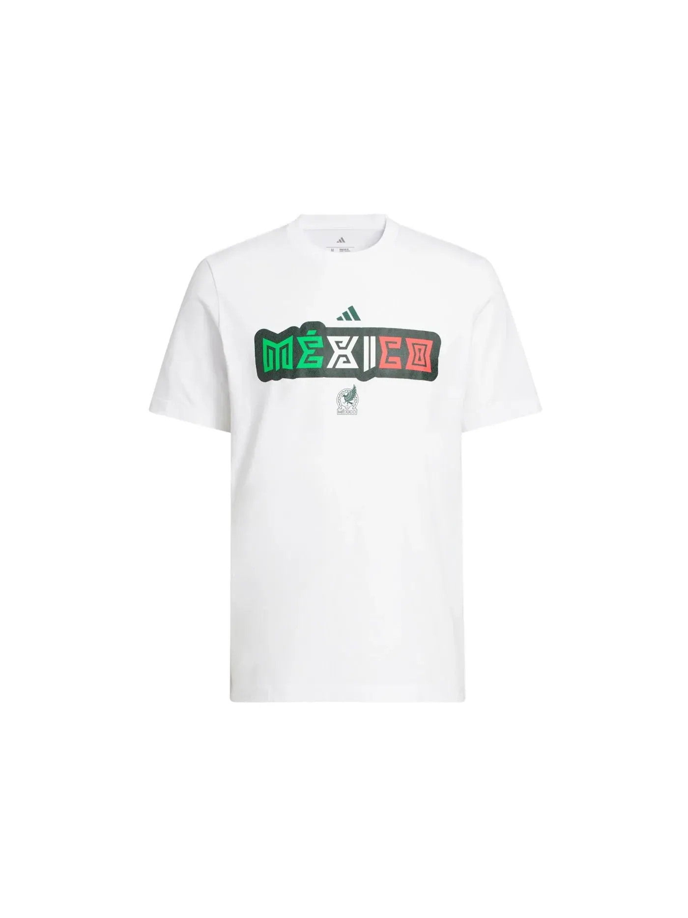 Мужская футболка с принтом Adidas World Cup 2026 Mexico Home Graphic Tee — изображение 1 из 1, белый