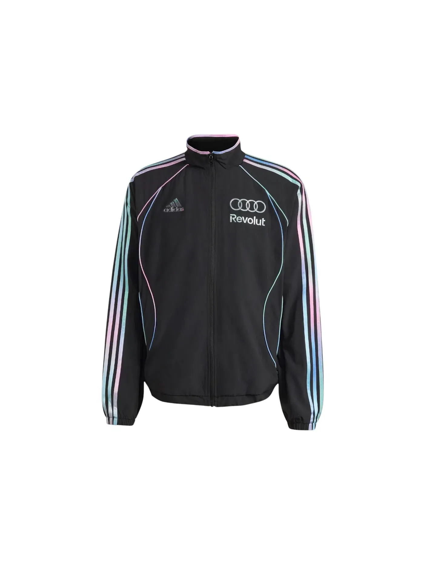 Мужская куртка с принтом Adidas x Audi Revolut F1 Team Teamgeist Track Top Adidas — изображение 1 из 1, черный/мульти