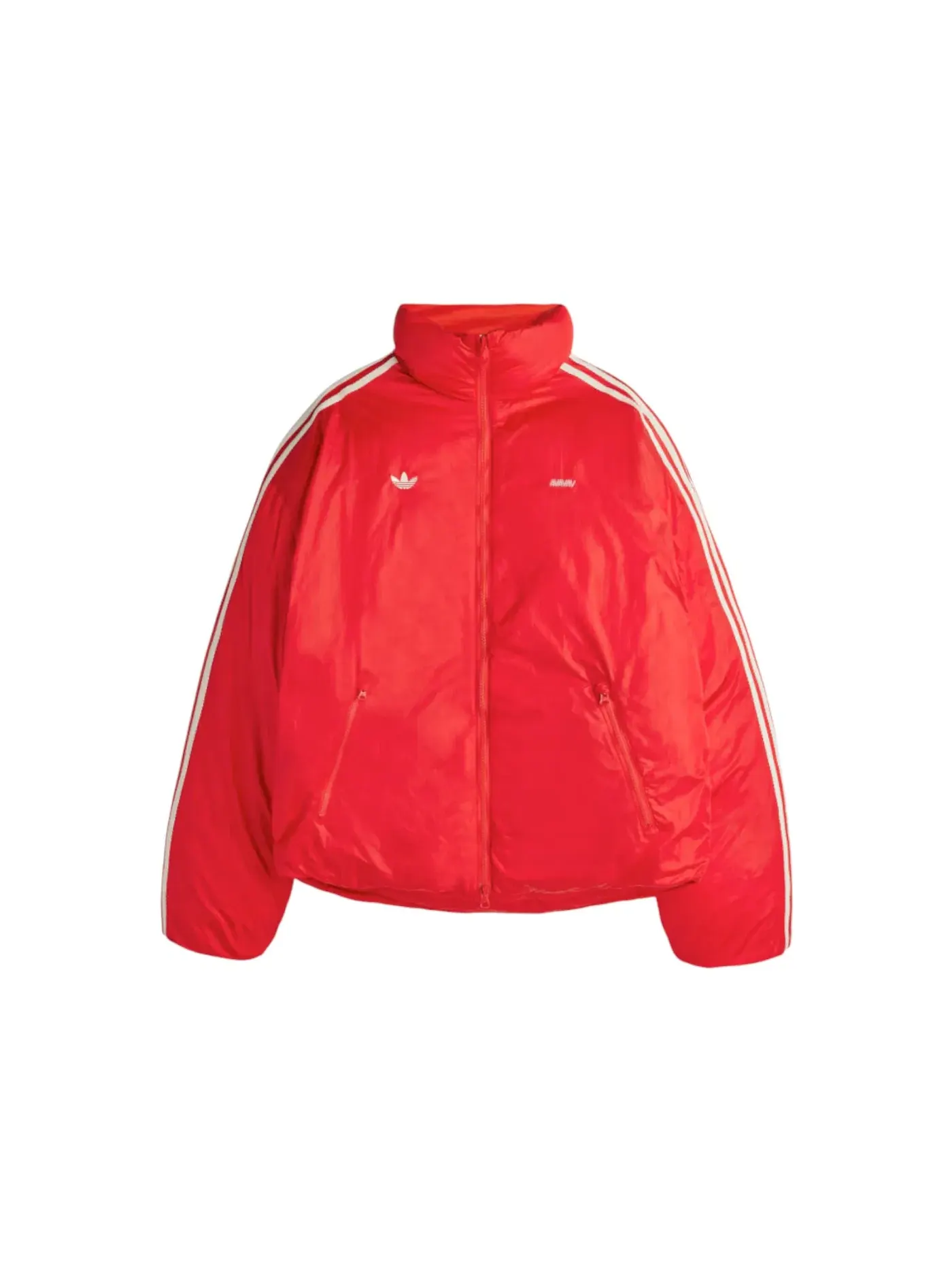Мужская куртка-пуховик с принтом Adidas x Avavav Puffer Jacket — изображение 1 из 2, красный