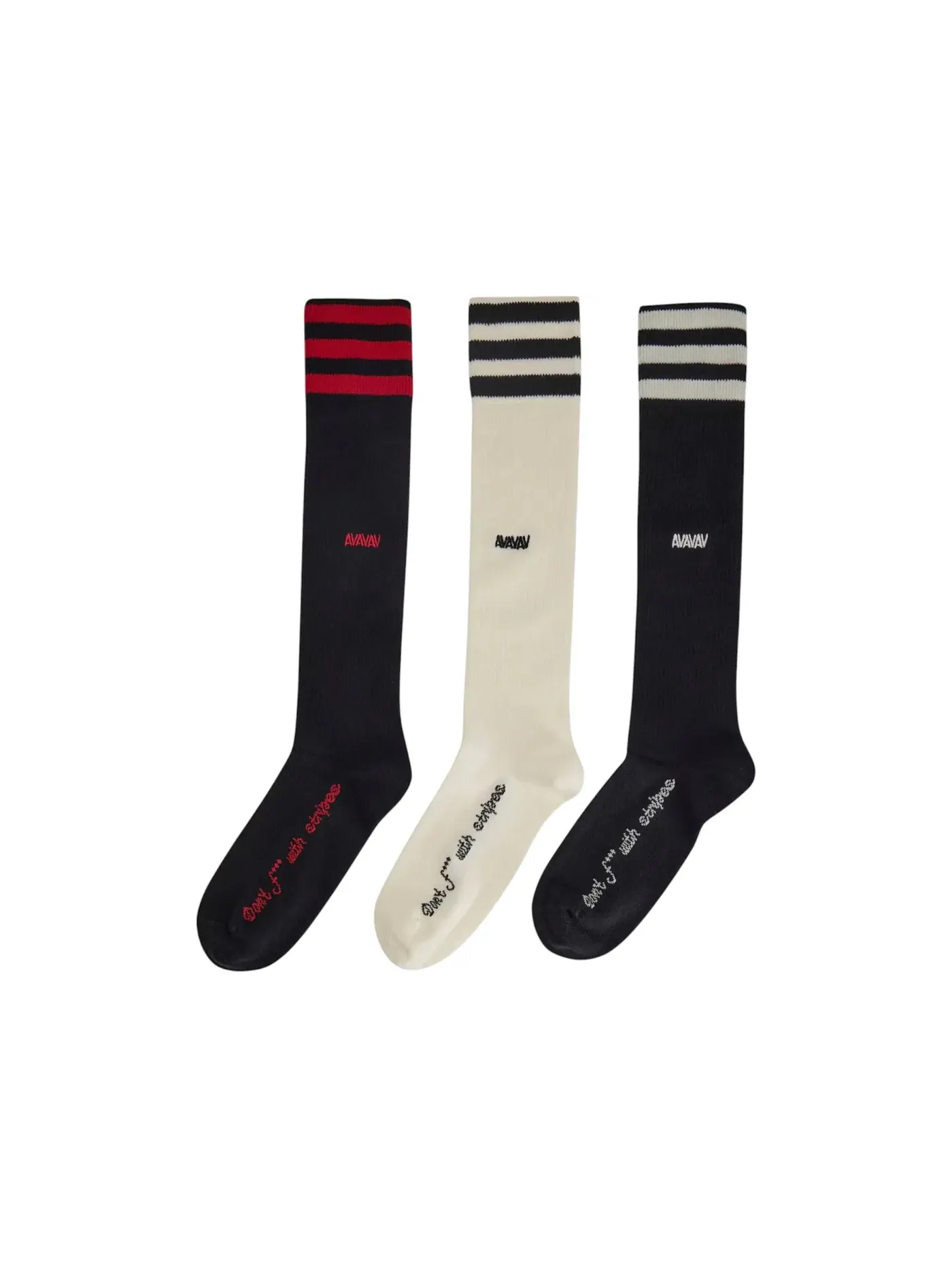 Детские носки с принтом 3 пары Socks (3 Pack) Adidas — изображение 1 из 1, черный/черный