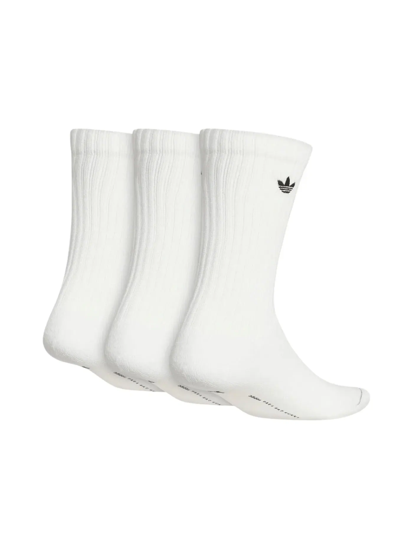 Мужские носки с брендовым дизайном Sock (3-Pack) Adidas — изображение 2 из 2, белый