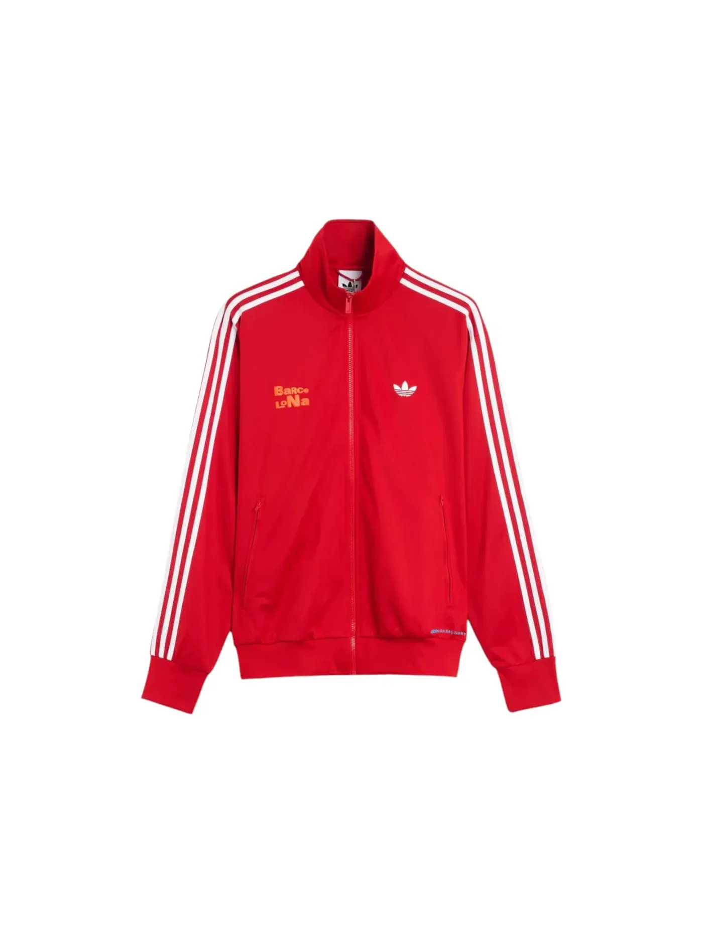 Унисекс-куртка с принтом Bad Bunny DtMF Tour Barcelona Firebird Track Jacket Adidas — изображение 2 из 2, красный