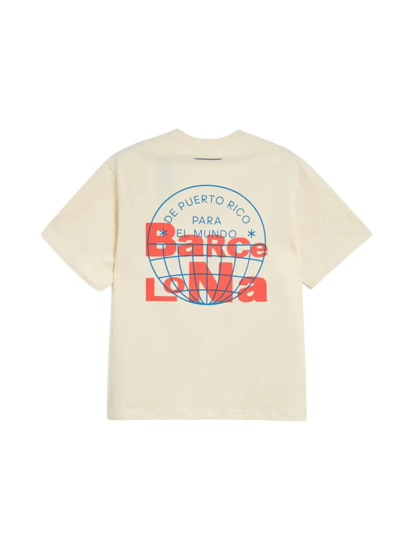Футболка с принтом Adidas x Bad Bunny DtMF Tour Barcelona Heavyweight Merch Tee — изображение 1 из 2, кремовый белый