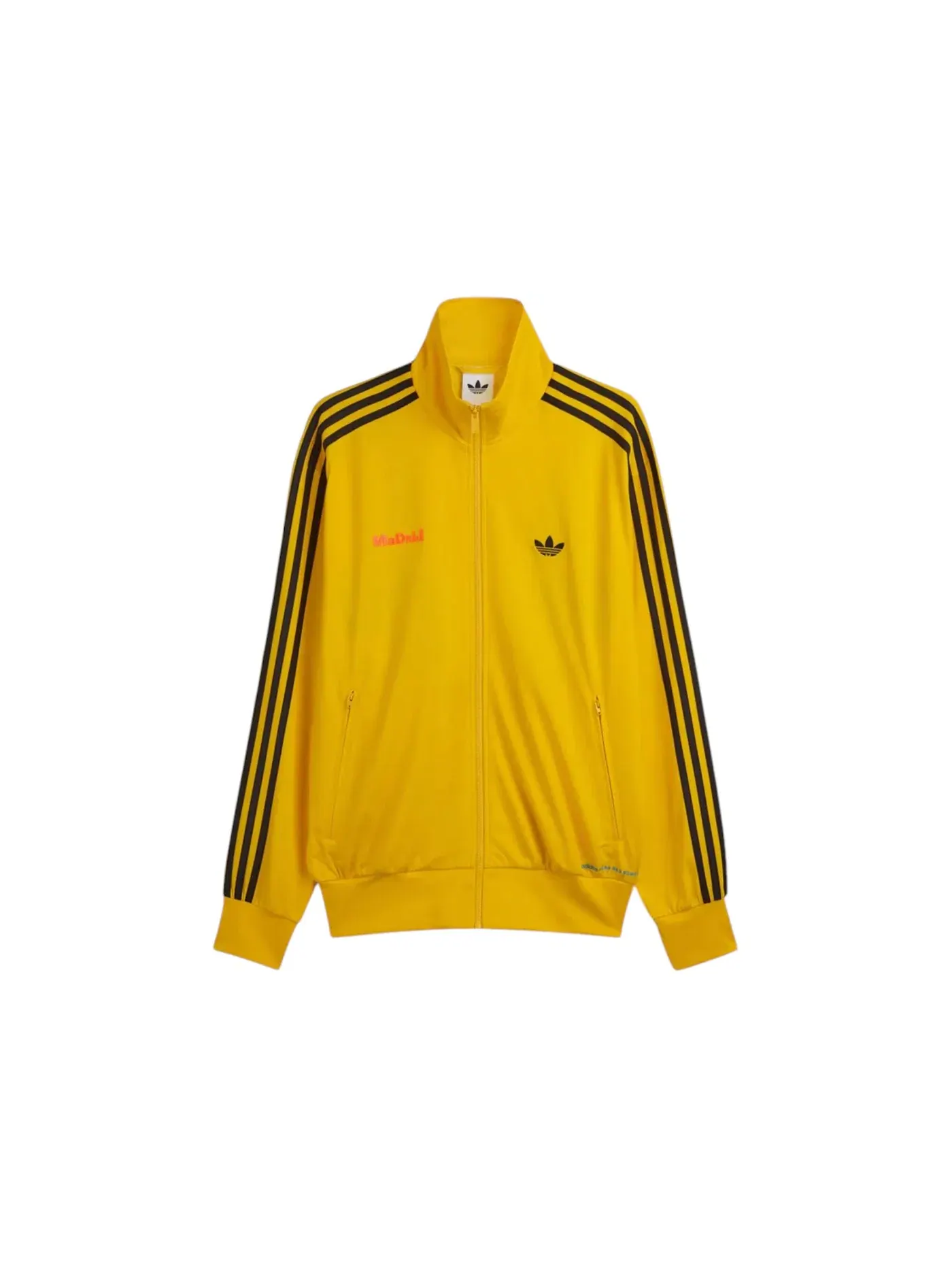 Женская куртка-бомбер с длинным рукавом Bad Bunny DtMF Tour Madrid Firebird Track Jacket Adidas — изображение 2 из 2, желтый