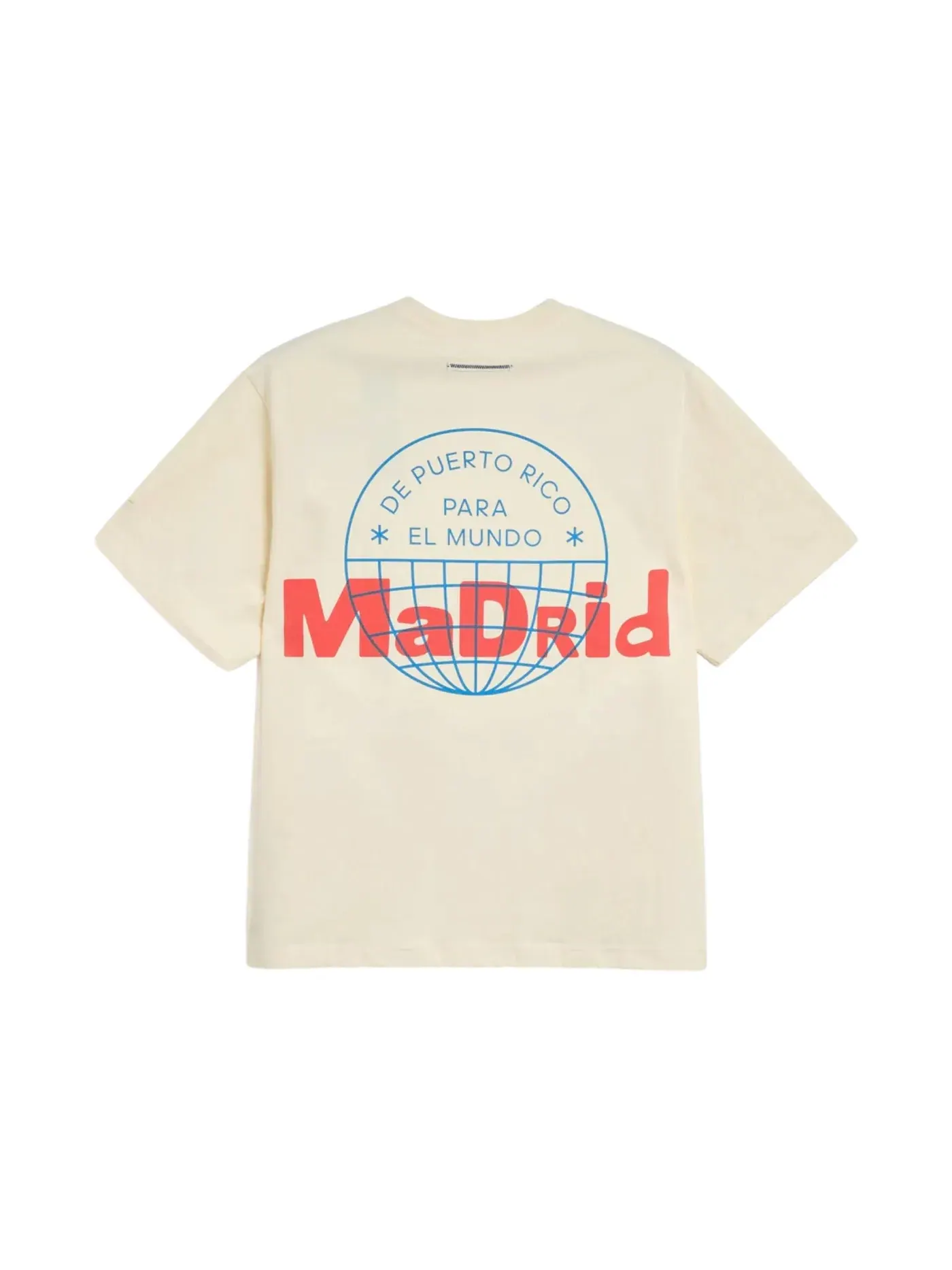 Унисекс футболка с принтом Adidas x Bad Bunny DtMF Tour Madrid Heavyweight Merch Tee — изображение 1 из 2, кремовый белый