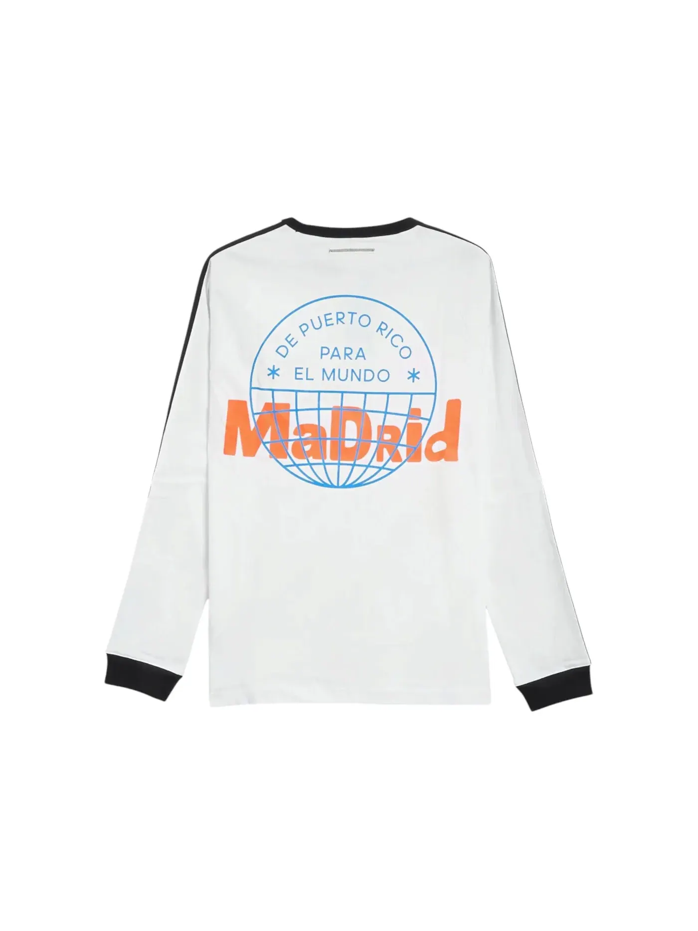Футболка с длинным рукавом Adidas x Bad Bunny DtMF Tour Madrid — изображение 1 из 2, белый