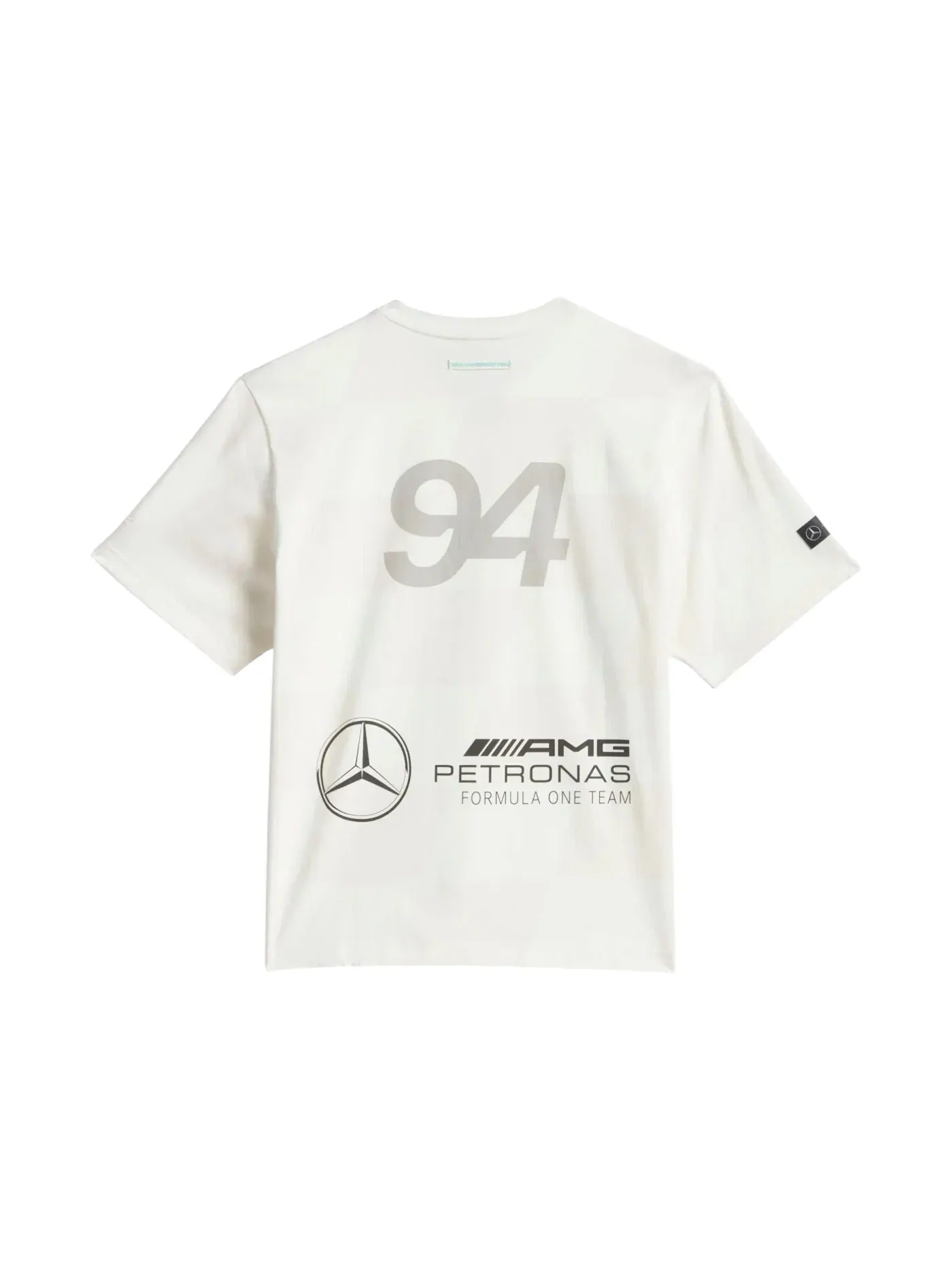 Мужская футболка с принтом Adidas x Bad Bunny x Mercedes AMG F1 — изображение 1 из 2, белый