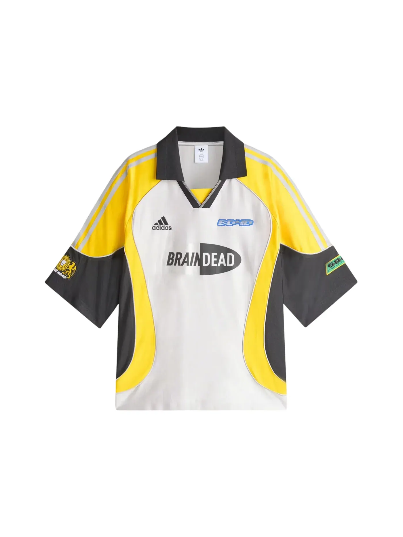 Мужская футбольная футболка с принтом Jersey Adidas — изображение 1 из 2, серебристый металлик
