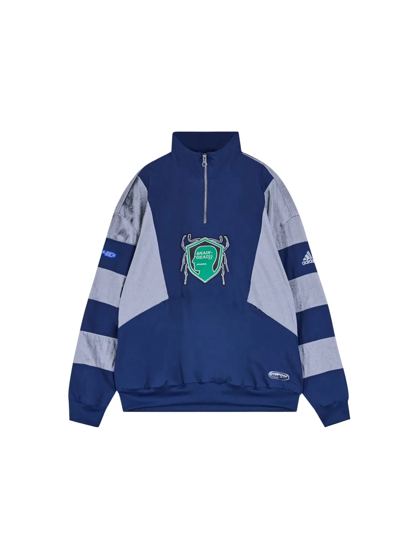 Мужская куртка с длинным рукавом Adidas x Brain Dead Track Top — изображение 1 из 2, темно-синий