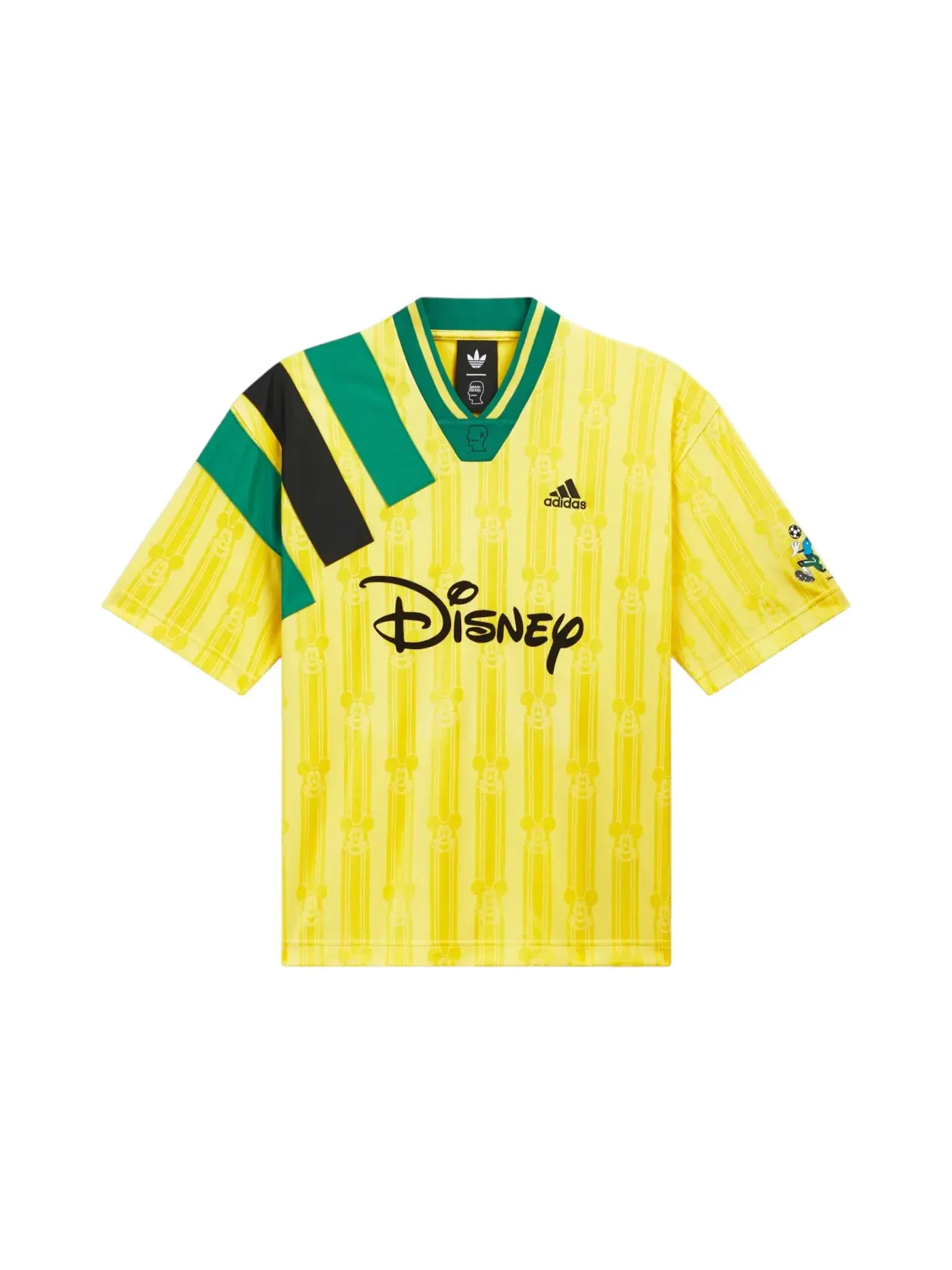 Мужская футбольная джерси с принтом Adidas x Brain Dead x Disney Jersey — изображение 1 из 2, золотистый