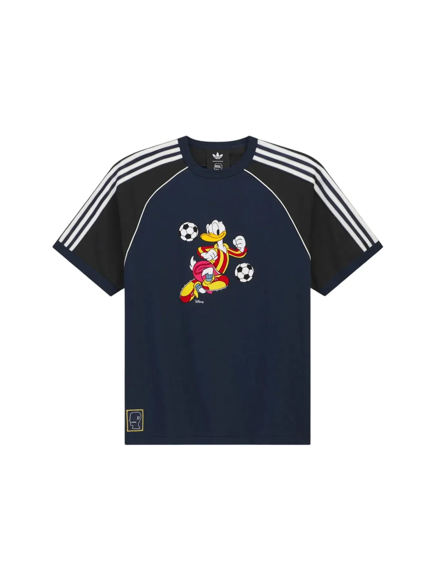 Мужская футболка с принтом Tee Adidas — изображение 1 из 2, темно-синий