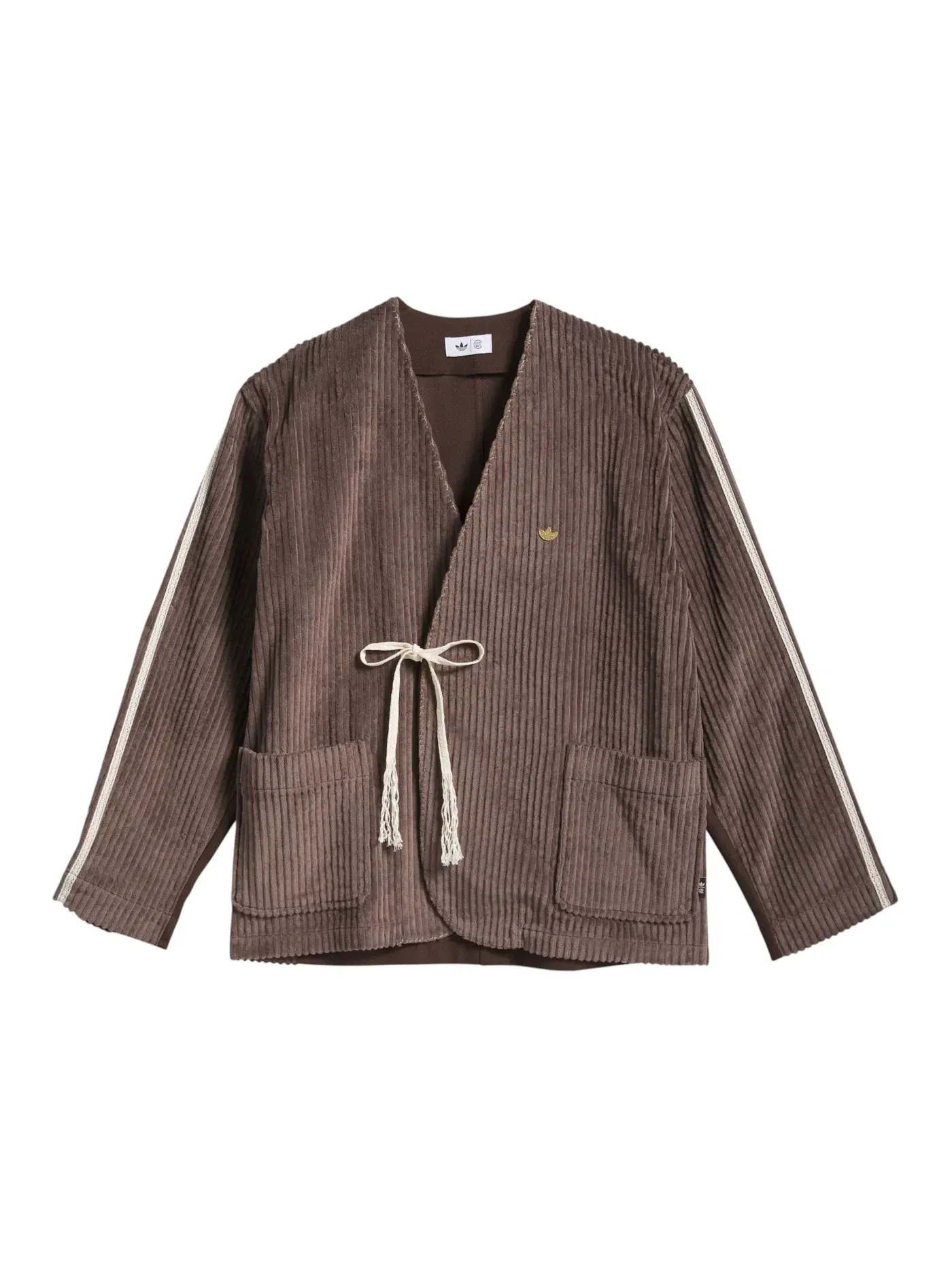 Мужская спортивная куртка с длинным рукавом Adidas x CLOT Edison Chen Sports Jacket Dark Brown — изображение 1 из 1