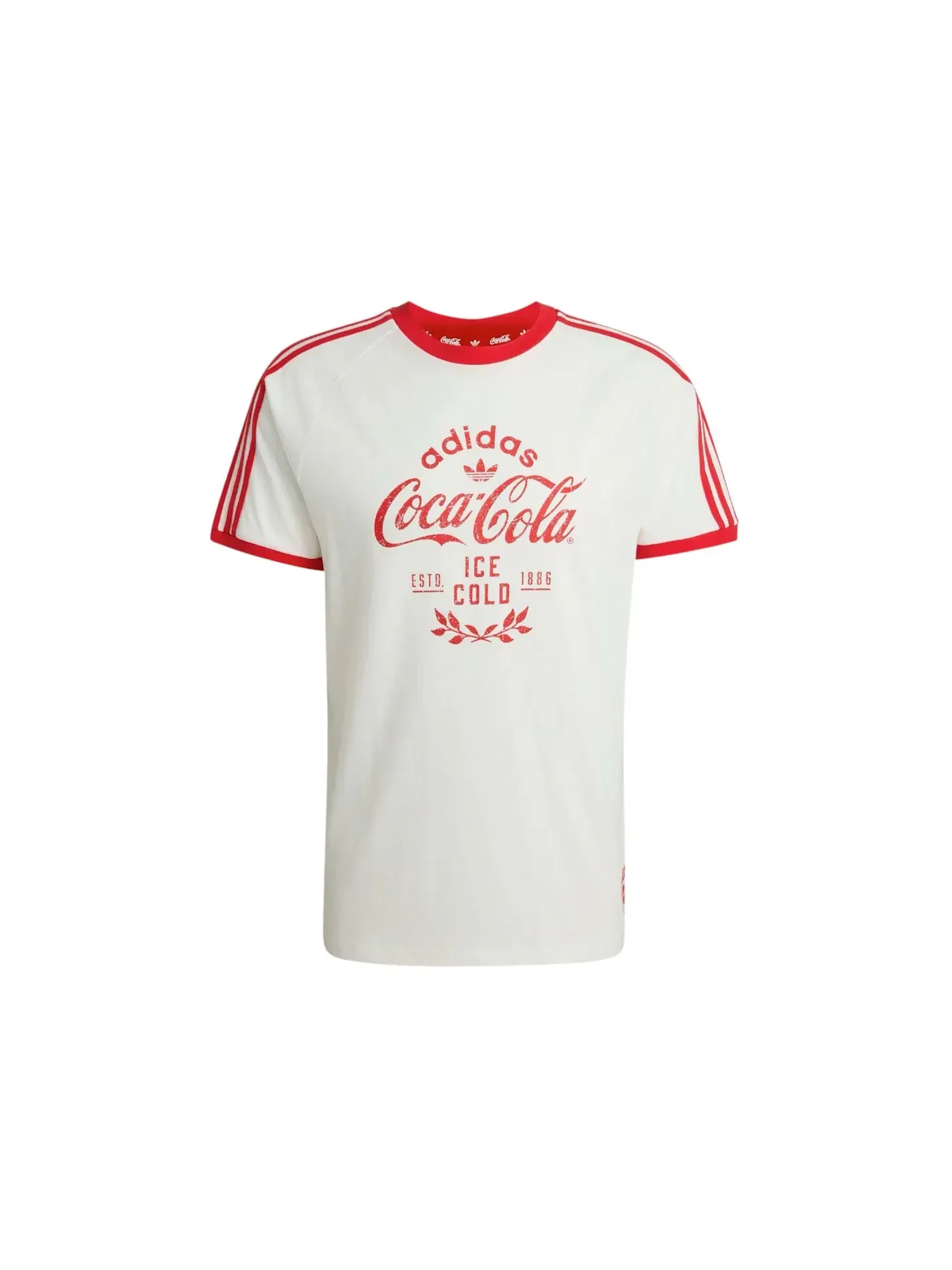 Мужская футболка с принтом Adidas x Coca-Cola Classic Sport Cali — изображение 1 из 1, белый