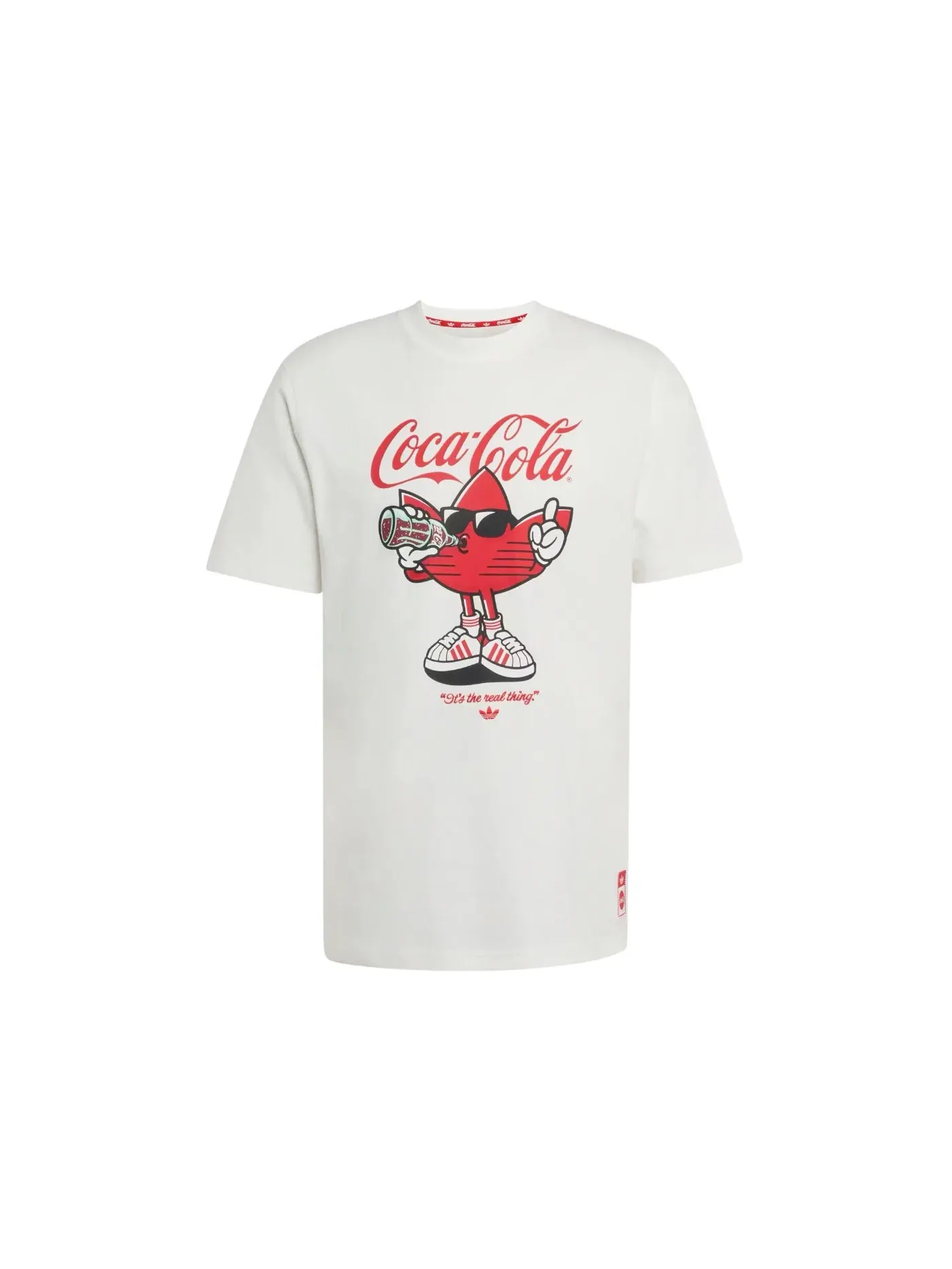 Мужская футболка с графическим принтом Adidas x Coca-Cola Classic Sport Graphic Tee — изображение 1 из 1, белый