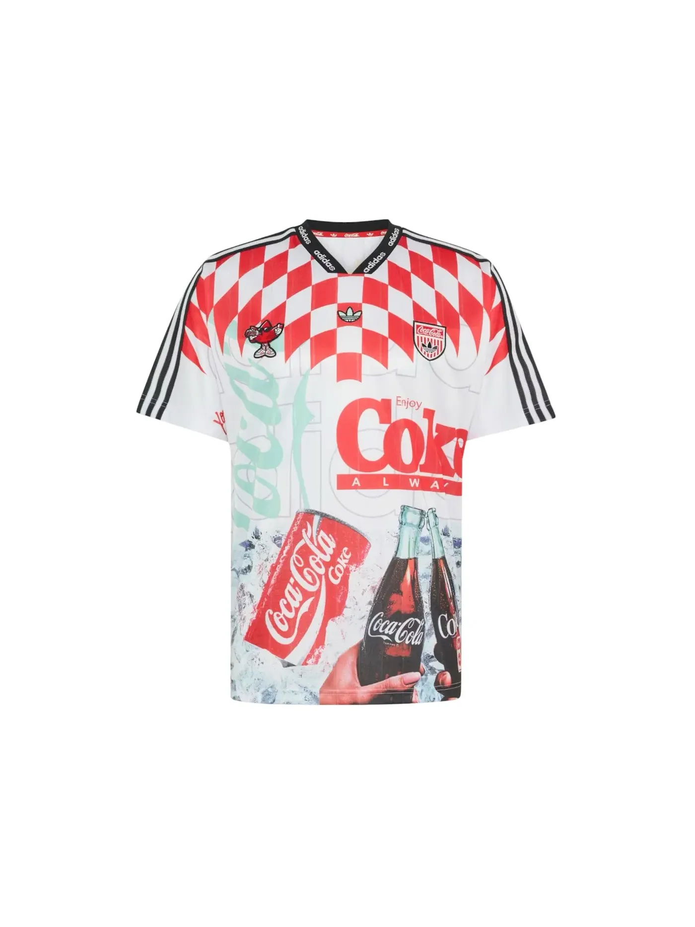 Мужская футболка с принтом Jersey Adidas — изображение 1 из 2, белый/мульти