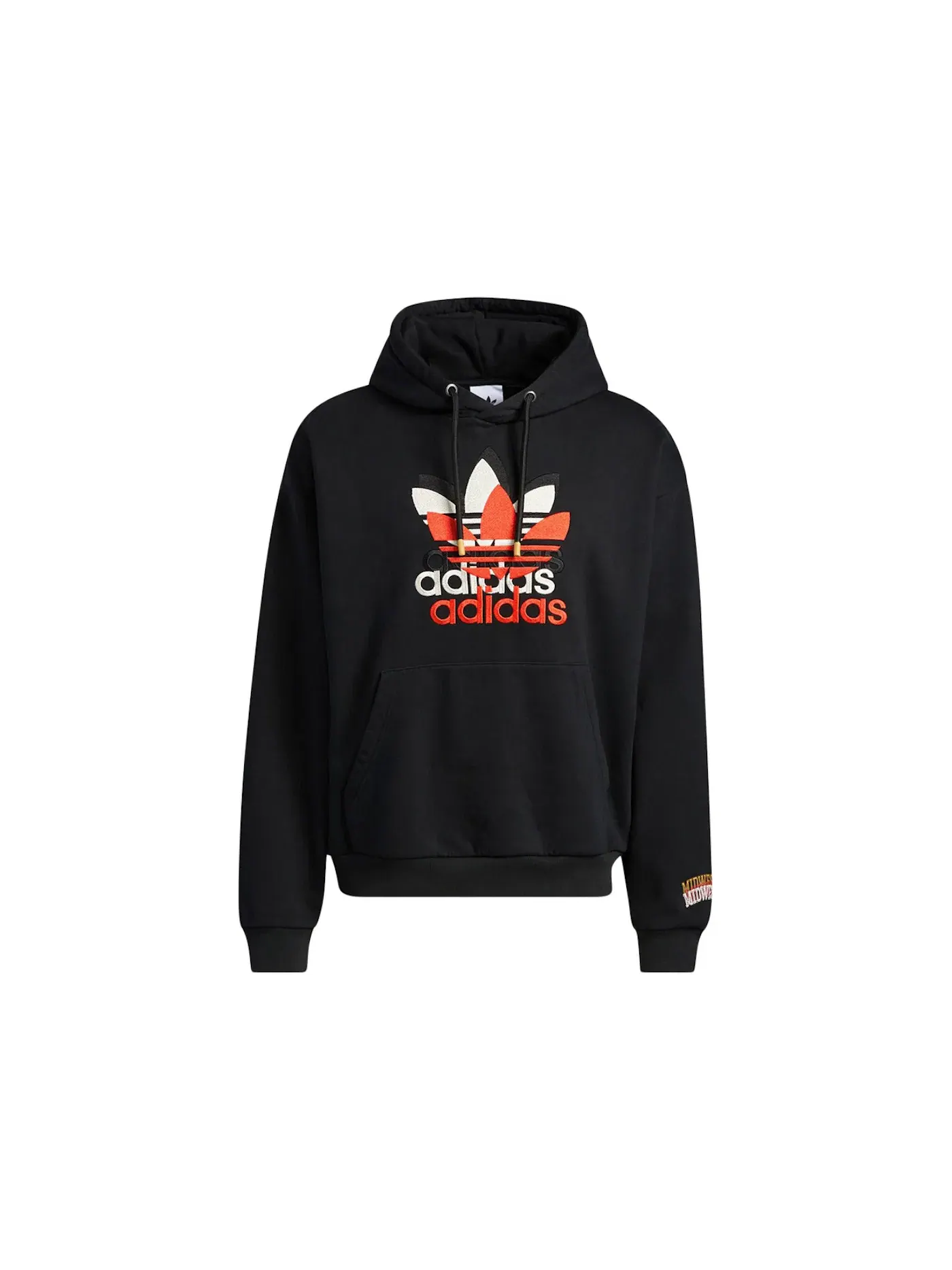 Детский худи с принтом Midwest Kids Journey Adidas — изображение 1 из 2, черный/белый/красный